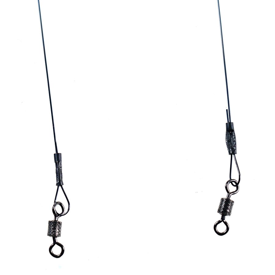 Детальная фотография — Поводки Zuban титановые оснащенные 20см 16кг (2шт)