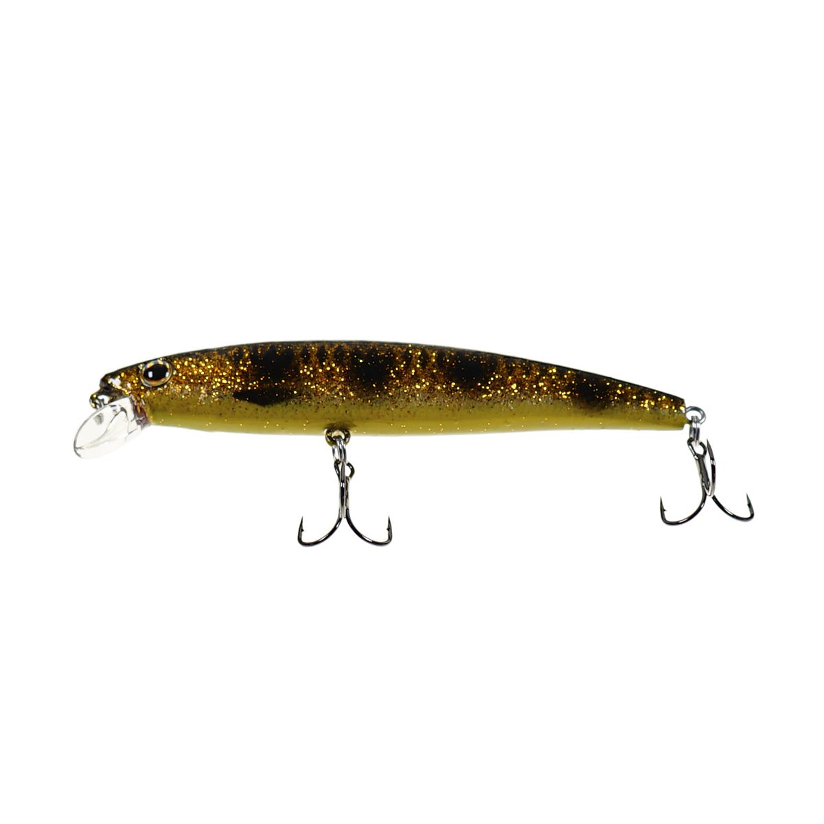 Детальная фотография — Воблер Strike Pro Arc Minnow 90SP нейтральный 90мм 9гр 0,5м-1м цвет JV009F (Spotted Bullhead) (JL-120-SP#JV009F)