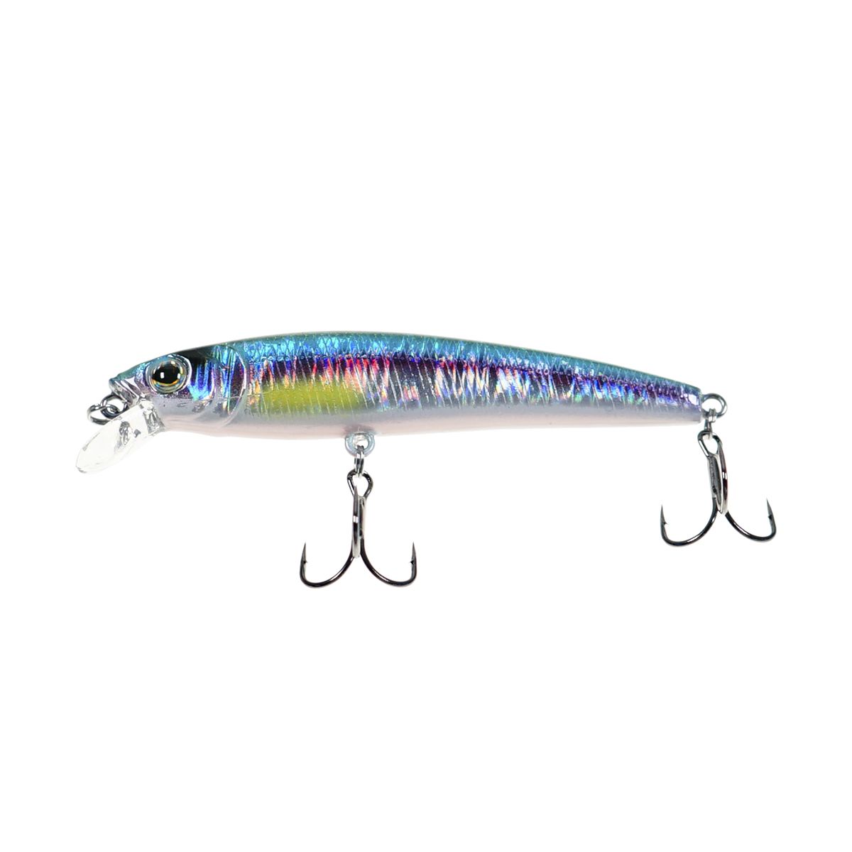 Детальная фотография — Воблер Strike Pro Arc Minnow 75SP нейтральный 75мм 5,5гр 0,4м-0,8м цвет A210-SBO-RP (Rainbow Ghost Wakasagi) (JL-119-SP#A210-SBO-RP)