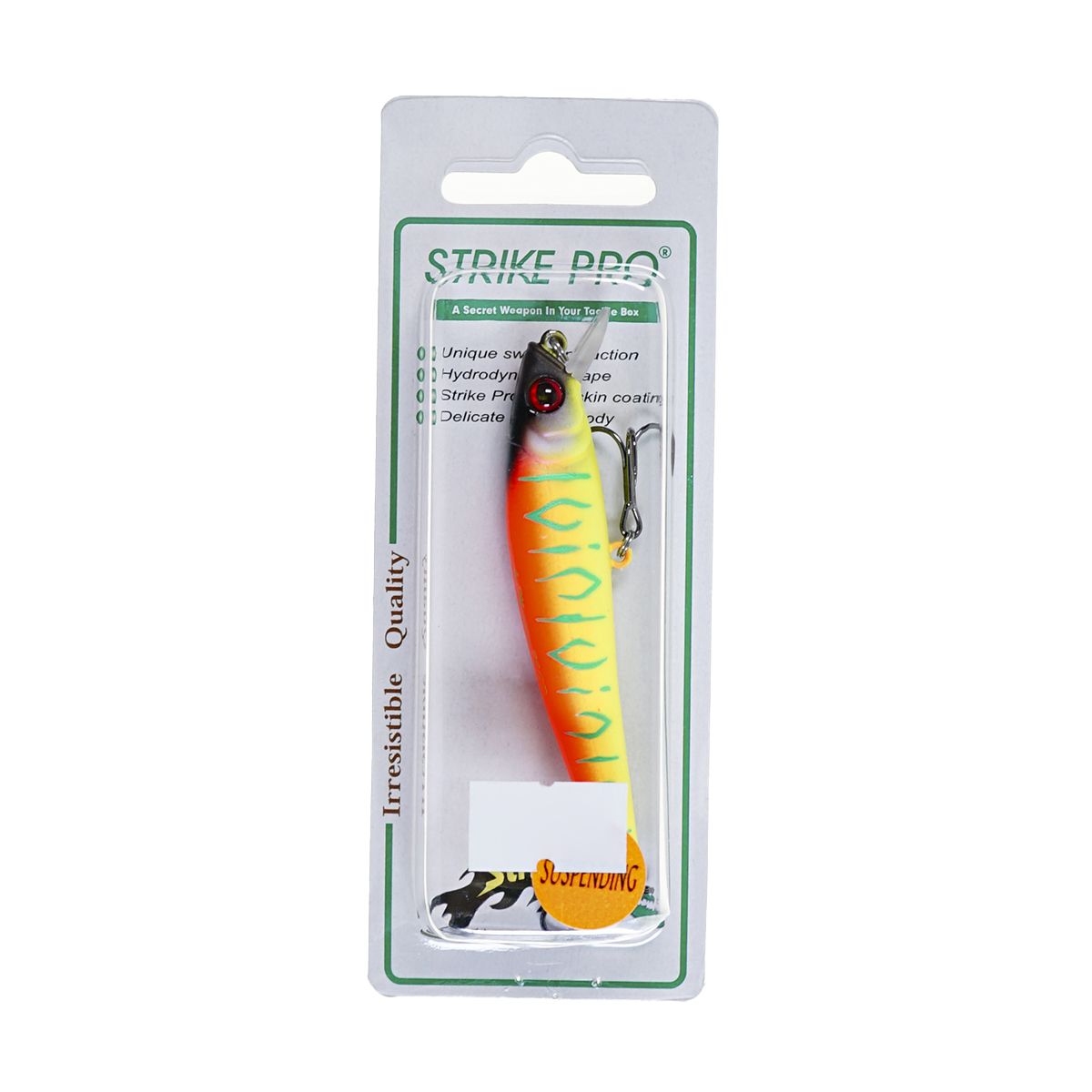 Детальная фотография — Воблер Strike Pro Arc Minnow 75SP нейтральный 75мм 5,5гр 0,4м-0,8м цвет A242S (Sunrise Mat Tiger) (JL-119-SP#A242S)