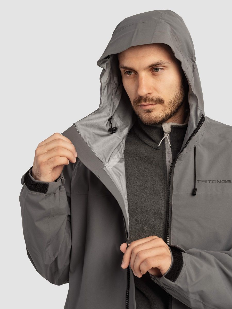 Детальная фотография — Костюм демисезонный TritonGear Pro Ride (SoftTaslan) р.56-58 рост 170-176 серый
