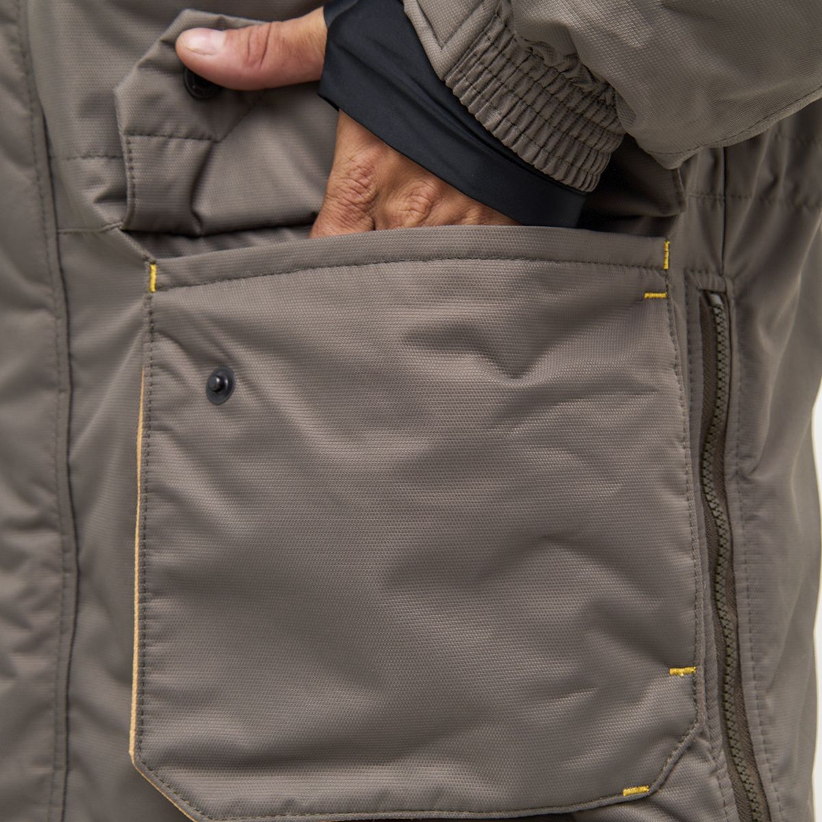 Детальная фотография — Костюм зимний Canadian Camper Snow Lake Pro р.L(48-50) рост 170-176 коричневый (до -35°С)