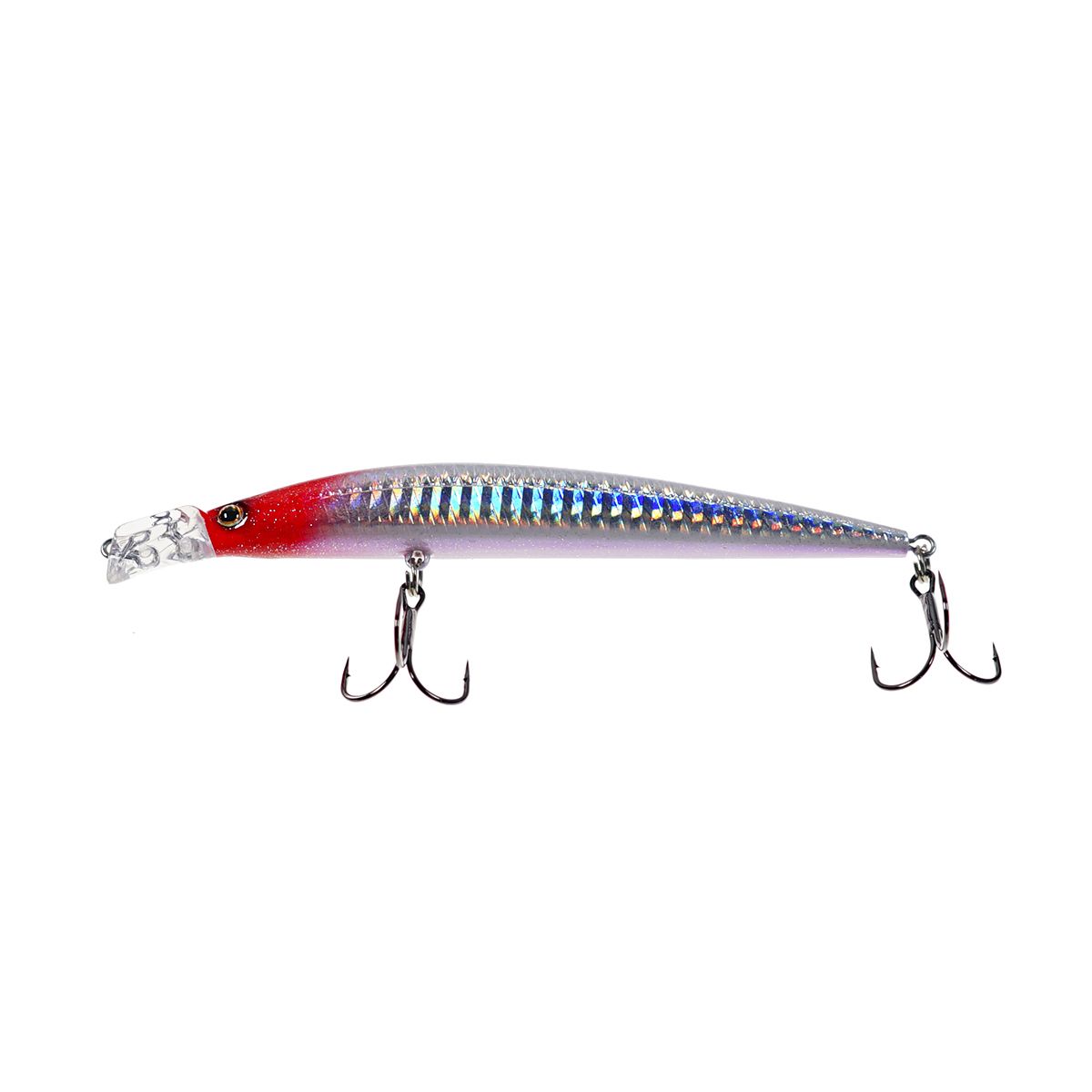 Детальная фотография — Воблер Strike Pro Top Water Minnow 110F плавающий 110мм 10,5гр 0,2м-0,7м цвет 022PPP-713 (Redhead Silver) (JL-166F#022PPP-713)