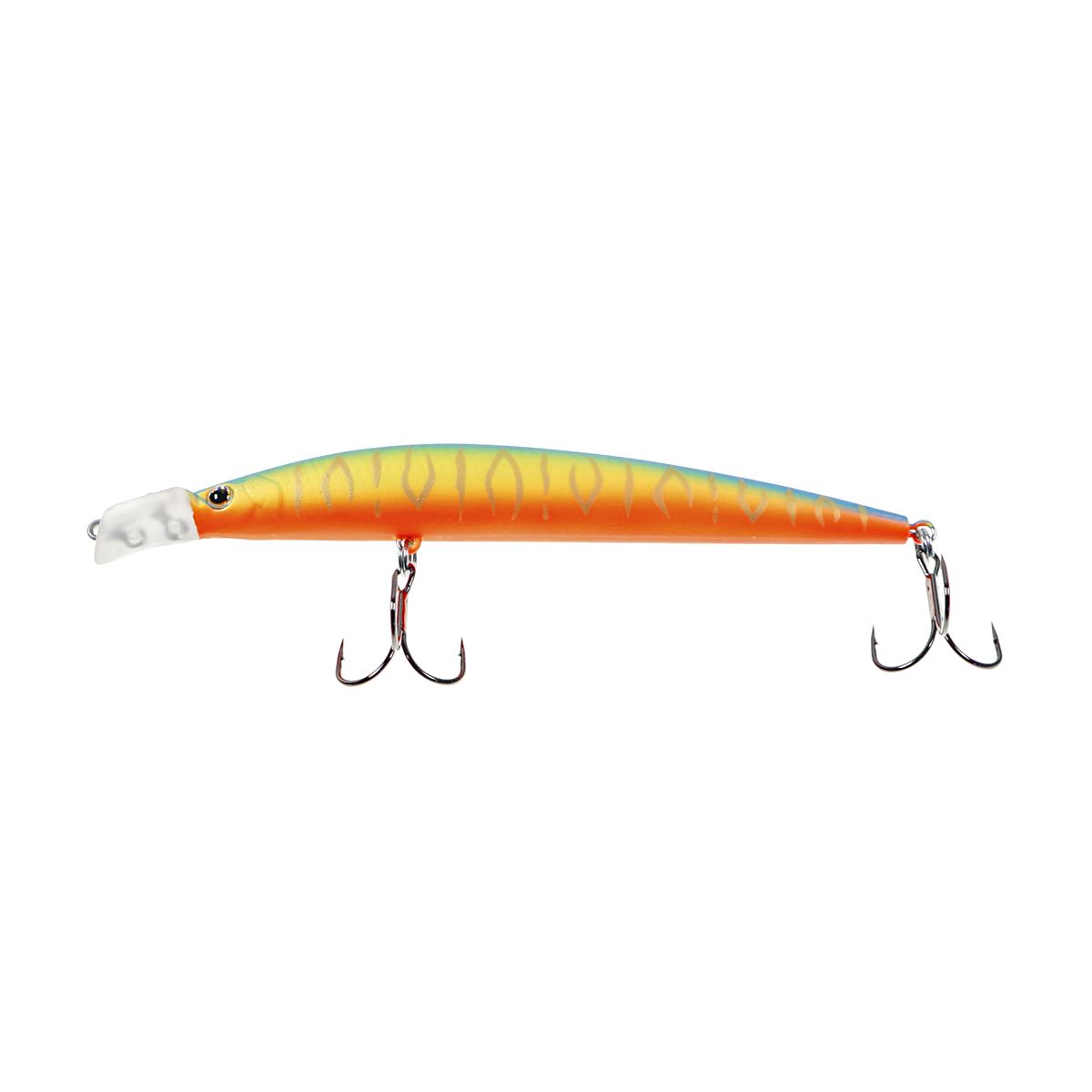 Детальная фотография — Воблер Strike Pro Top Water Minnow 110F плавающий 110мм 10,5гр 0,2м-0,7м цвет A252S (Bullfinch Mat Tiger) (JL-166F#A252S)