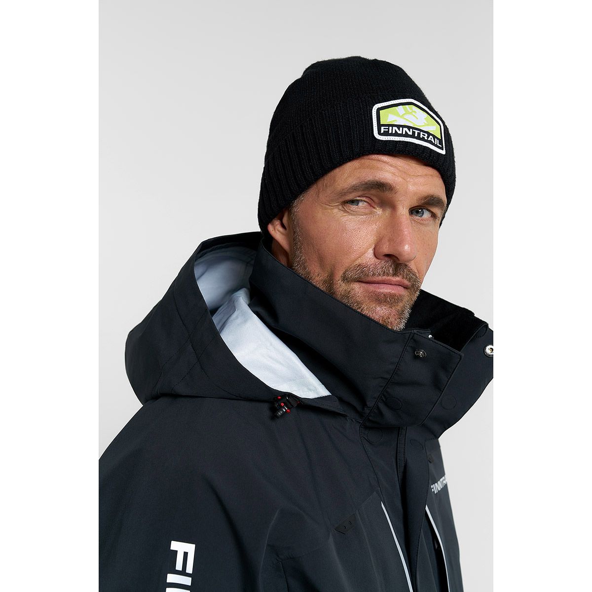 Детальная фотография — Шапка Finntrail Waterproof Hat Graphite 9714 с флисовым подкладом, водонепроницаемая р.M-L графитовая