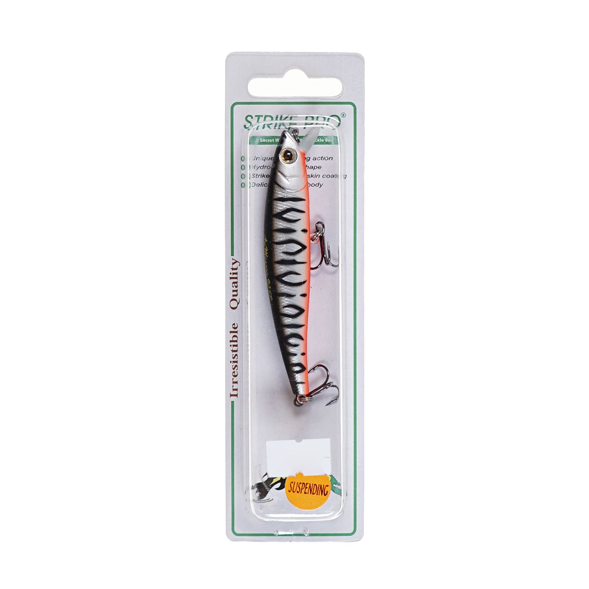 Детальная фотография — Воблер Strike Pro Arc Minnow 90SP нейтральный 90мм 9гр 0,5м-1м цвет A243ES (Grey Shadow Mat Tiger) (JL-120-SP#A243ES)