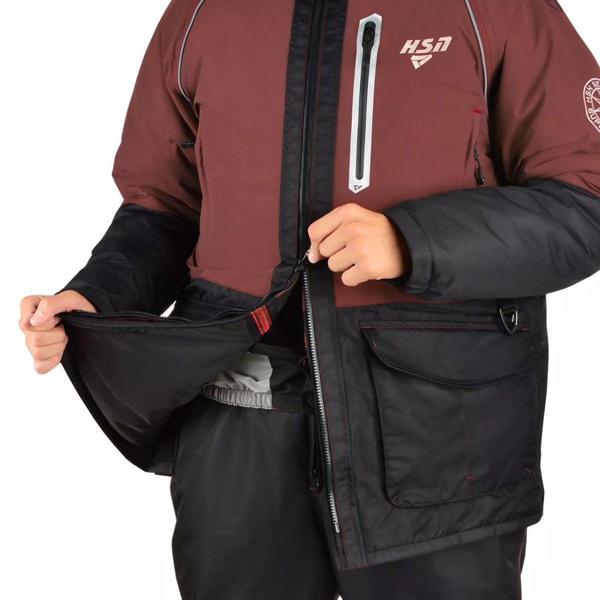 Детальная фотография — Костюм зимний HSN Arctic VII Comfort (Hardguard) р.54-56 рост 182 махагон (до -45°С)