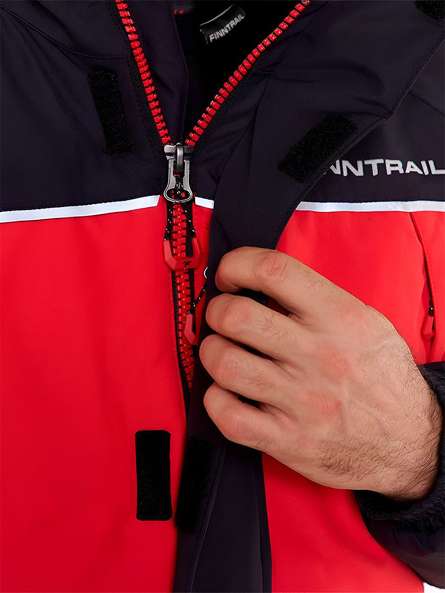 Детальная фотография — Костюм зимний Finntrail Nordy Red 3757 р.XL красный (до -40°С)