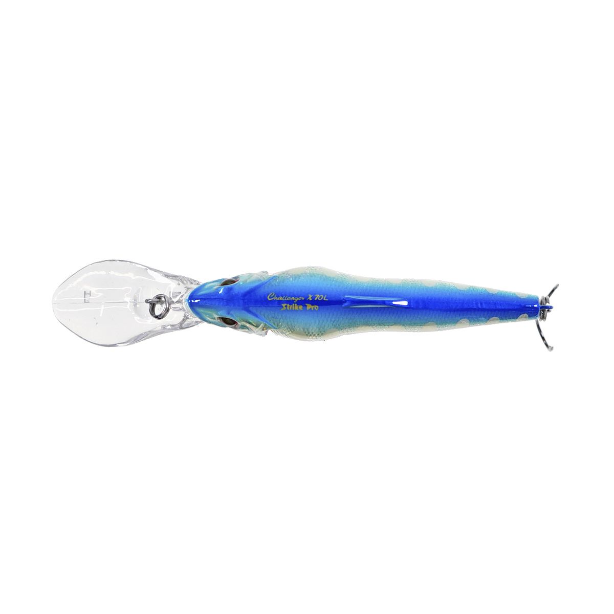 Детальная фотография — Воблер Strike Pro Challenger X Deep Diver 70L нейтральный 70мм 7,1гр 1,5м-2,5м цвет A150-713 (UV Blue Silver OB) (EG-076AL-SP#A150-713)