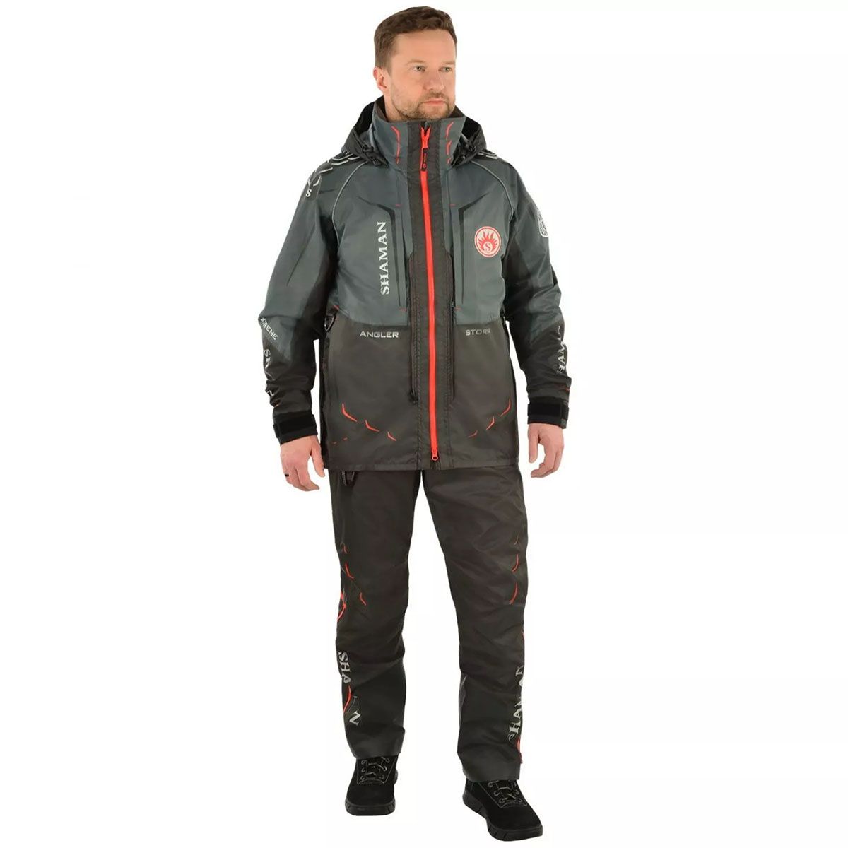 Детальная фотография — Костюм демисезонный HSN Angler (Scandinavia) (без страховочного жилета) р.52-54 рост 182 серый (до 0°C)