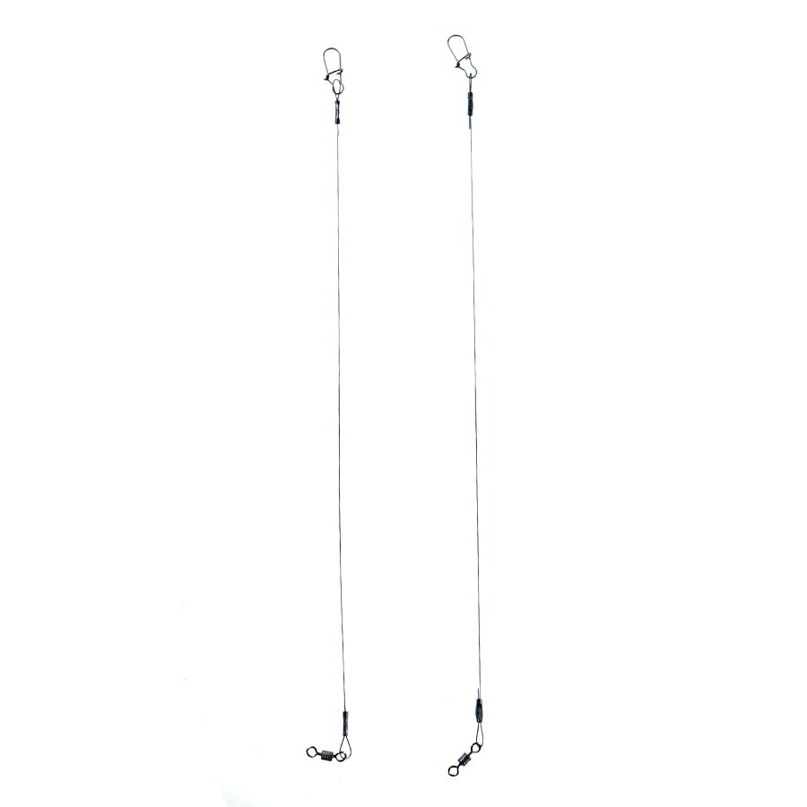 Детальная фотография — Поводки Zuban титановые оснащенные 20см 16кг (2шт)