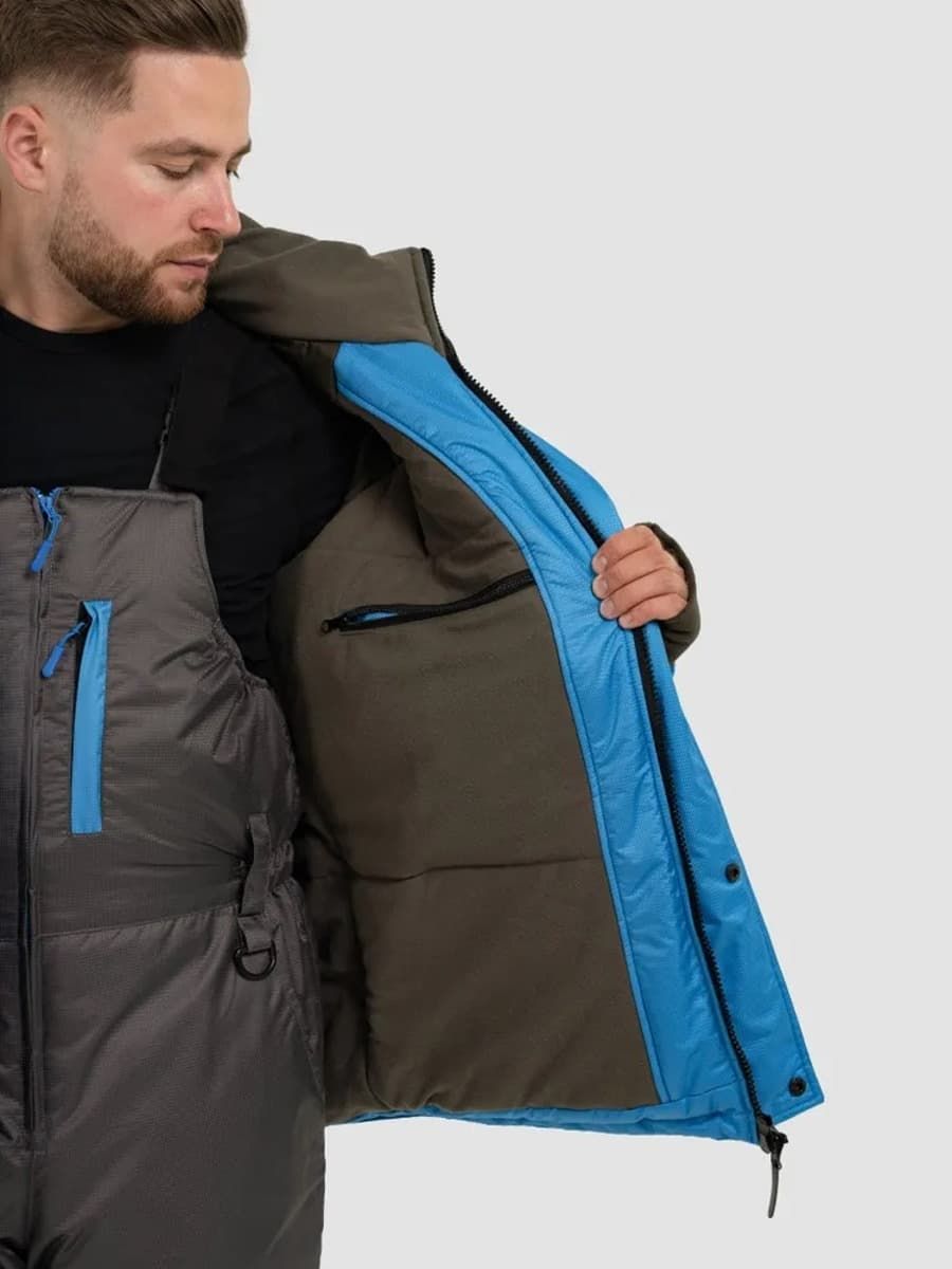 Детальная фотография — Костюм зимний Onerus Фишер NEW плавающий (таслан) р.56-58 рост 182-188 синий (до -45°С)