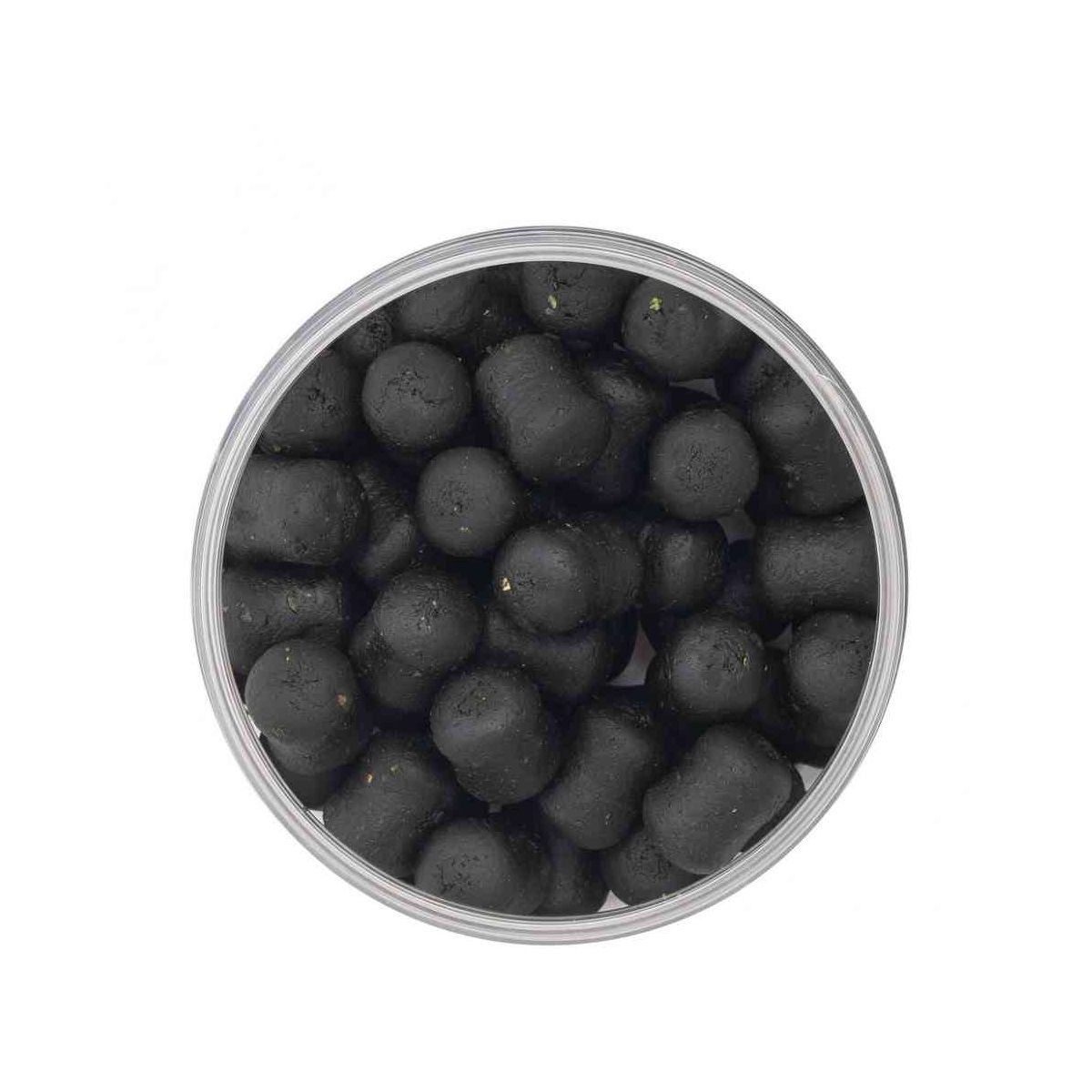 Детальная фотография — Бойлы Minenko Dumbells 150гр 14х20мм насадочные, вареные, Мидия, в банке