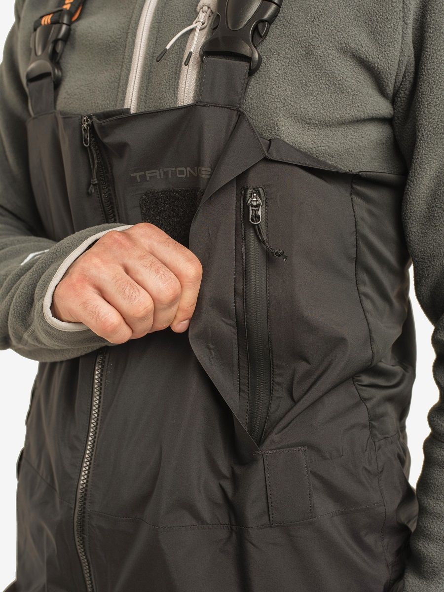 Детальная фотография — Костюм демисезонный TritonGear Storm Boat ПК (TaslanNylon) р.56-58 рост 170-176 черный