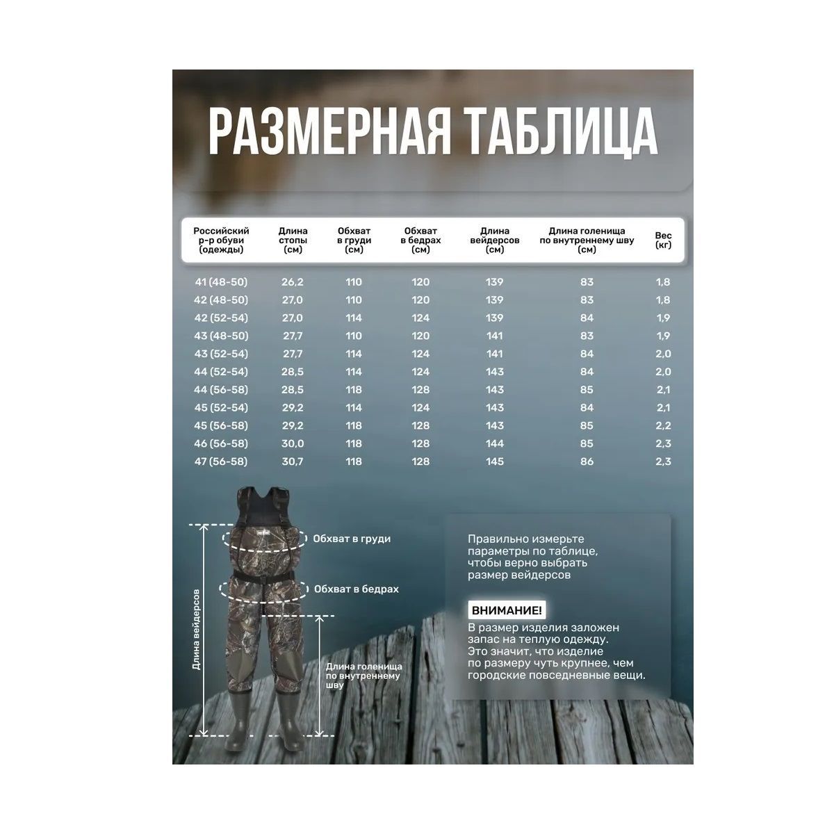 Детальная фотография — Полукомбинезон рыбацкий неопреновый FortMen Святогор с сапогами (ЭВА) р.43(52-54) камыш (34(СЕ)1500НПРКамо) 