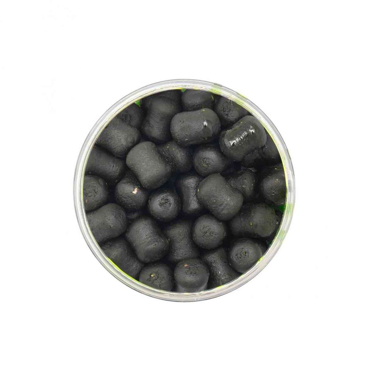 Детальная фотография — Бойлы Minenko Dumbells 150гр 14х20мм насадочные, вареные, в дипе, Мидия, в банке