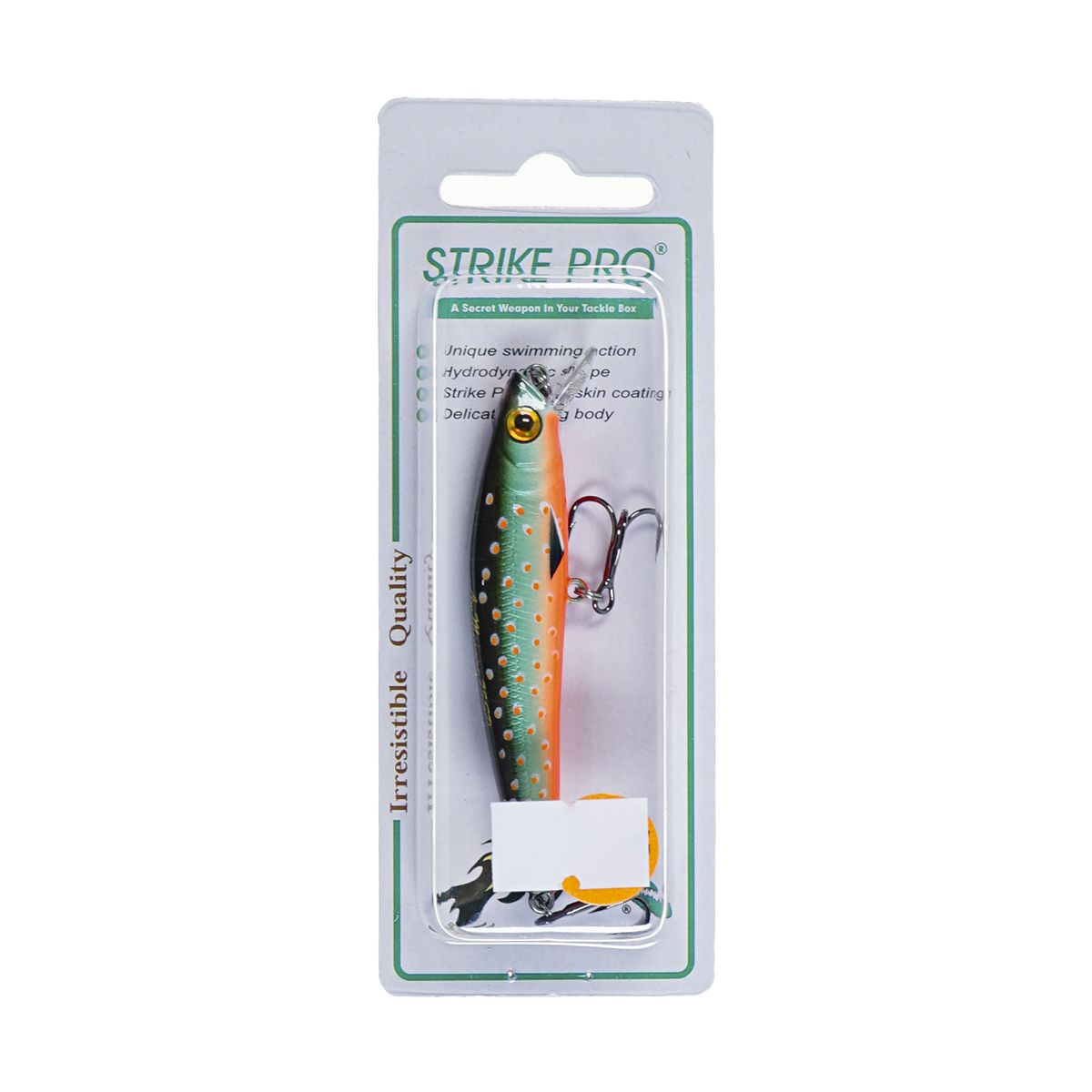 Детальная фотография — Воблер Strike Pro Arc Minnow 75SP нейтральный 75мм 5,5гр 0,4м-0,8м цвет C277F (Char) (JL-119-SP#C277F)