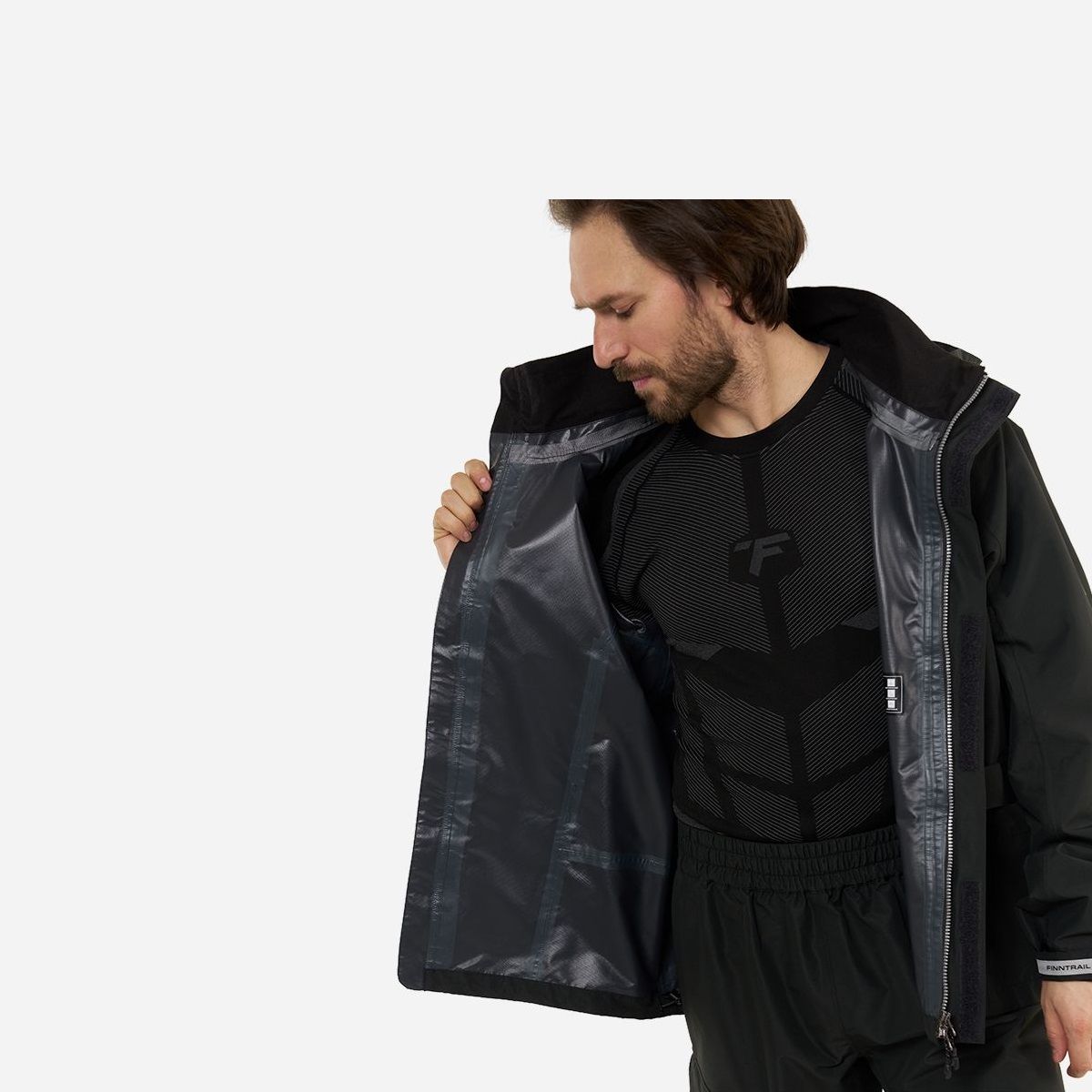 Детальная фотография — Костюм демисезонный Finntrail Rider Graphite 3475 р.L графитовый