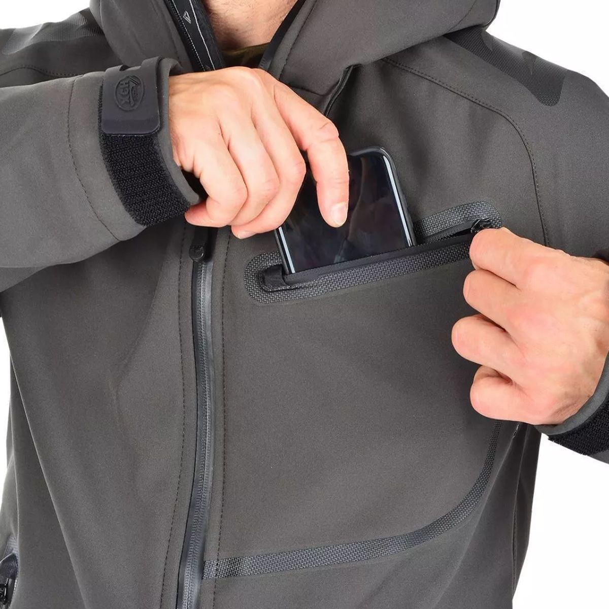 Детальная фотография — Костюм демисезонный HSN Сапсан I (SoftShell) р.58-60 рост 176 серый (до 0°C)