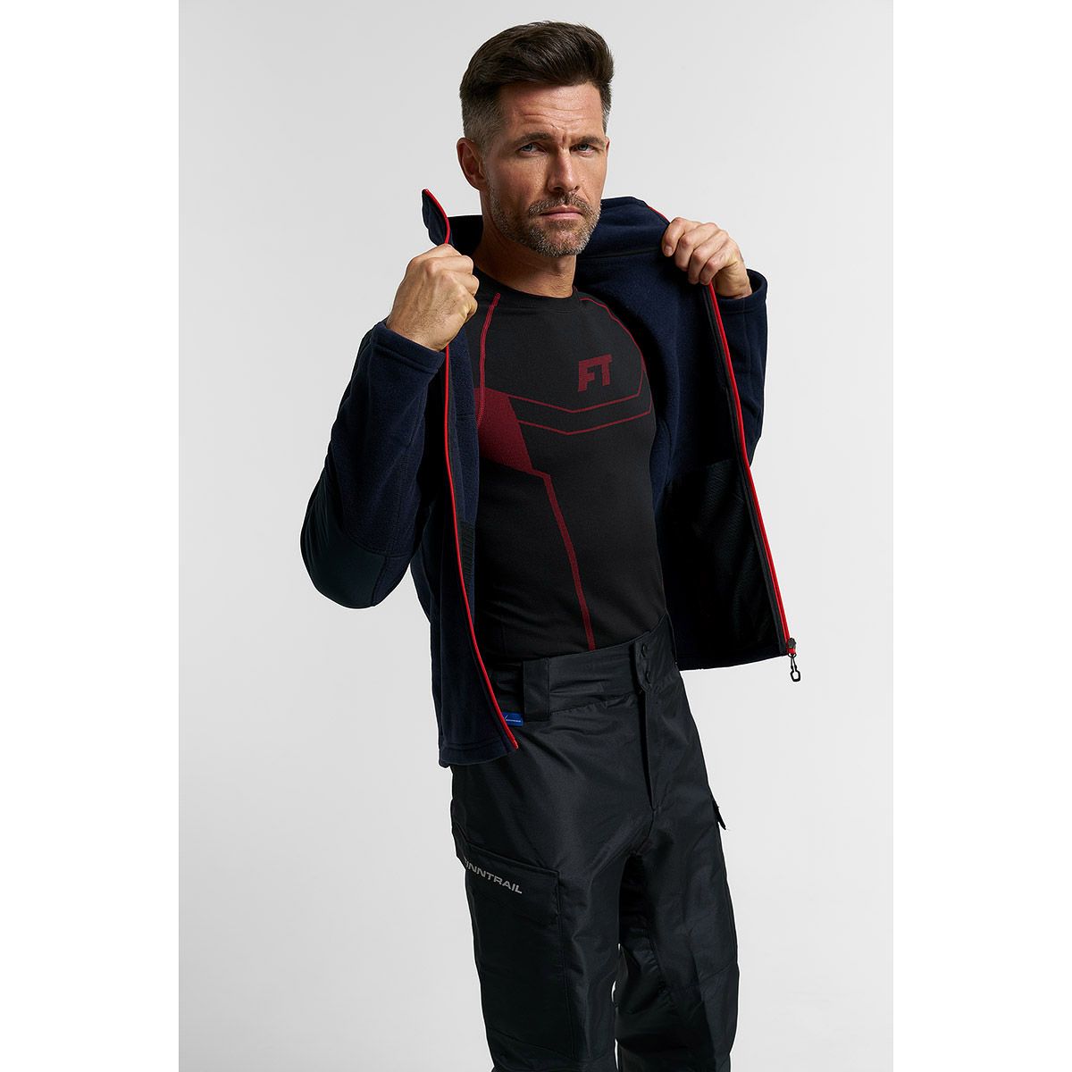 Детальная фотография — Термокуртка Finntrail Polar Black 1391 (флис) р.XL черная