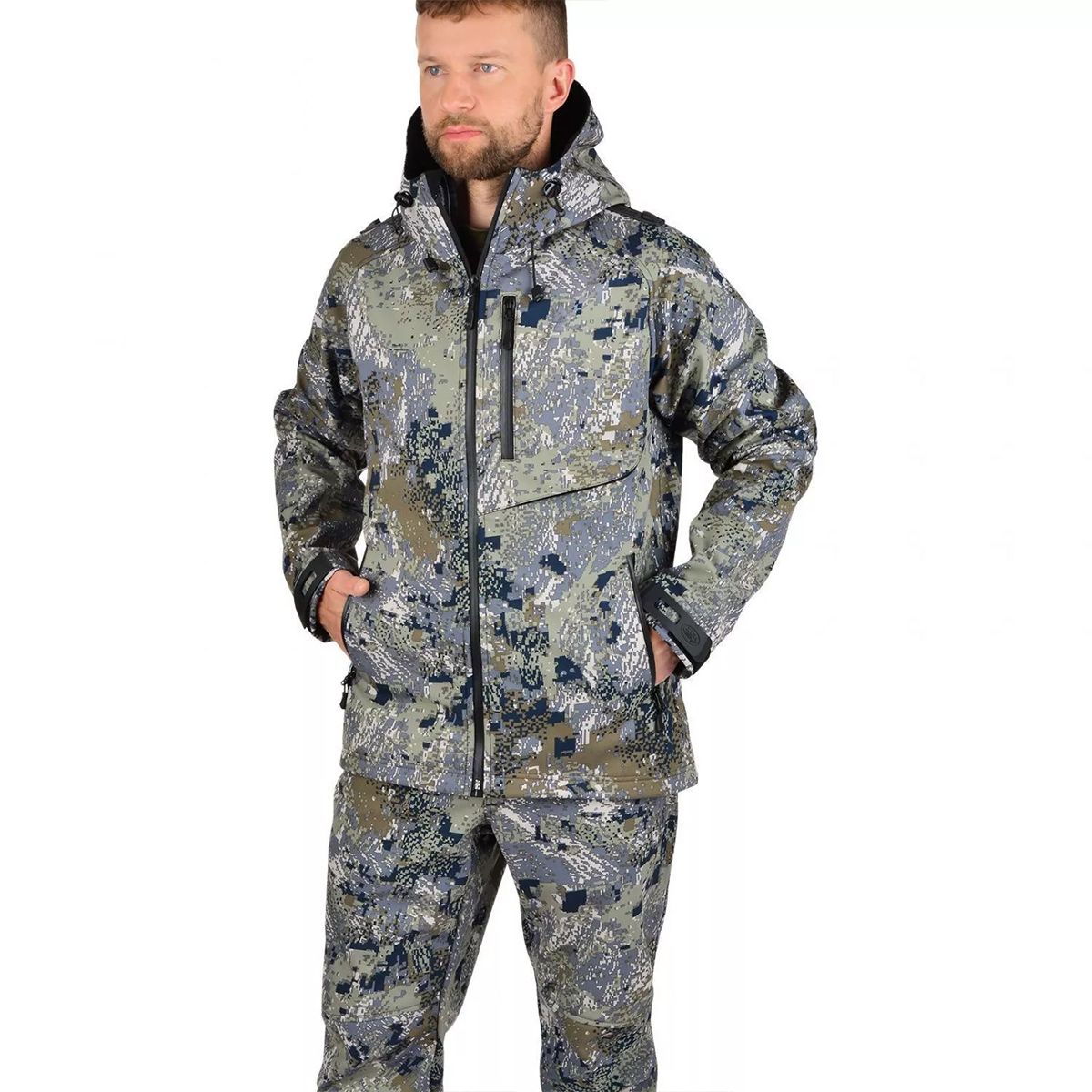 Детальная фотография — Костюм демисезонный HSN Orlan (SoftShell) р.56-58 рост 182 цифра (до 0°C)