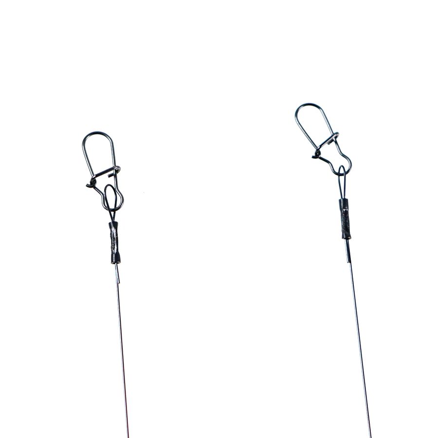 Детальная фотография — Поводки Zuban титановые оснащенные 20см 16кг (2шт)