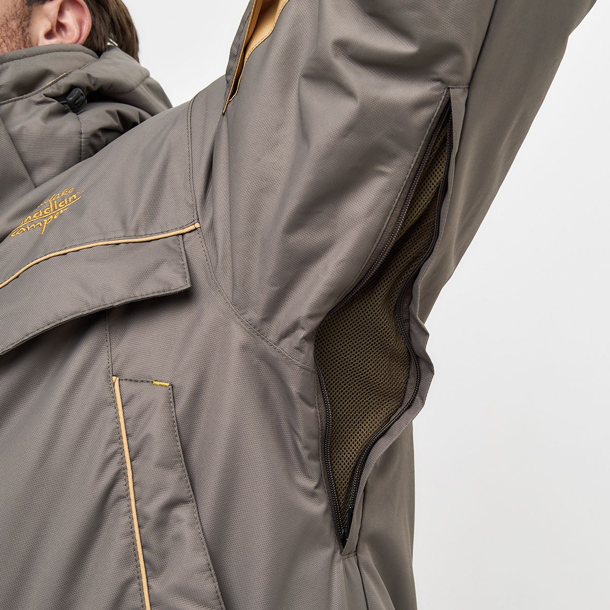 Детальная фотография — Костюм зимний Canadian Camper Snow Lake Pro р.XXL(56-58) рост 180-188 коричневый (до -35°С)