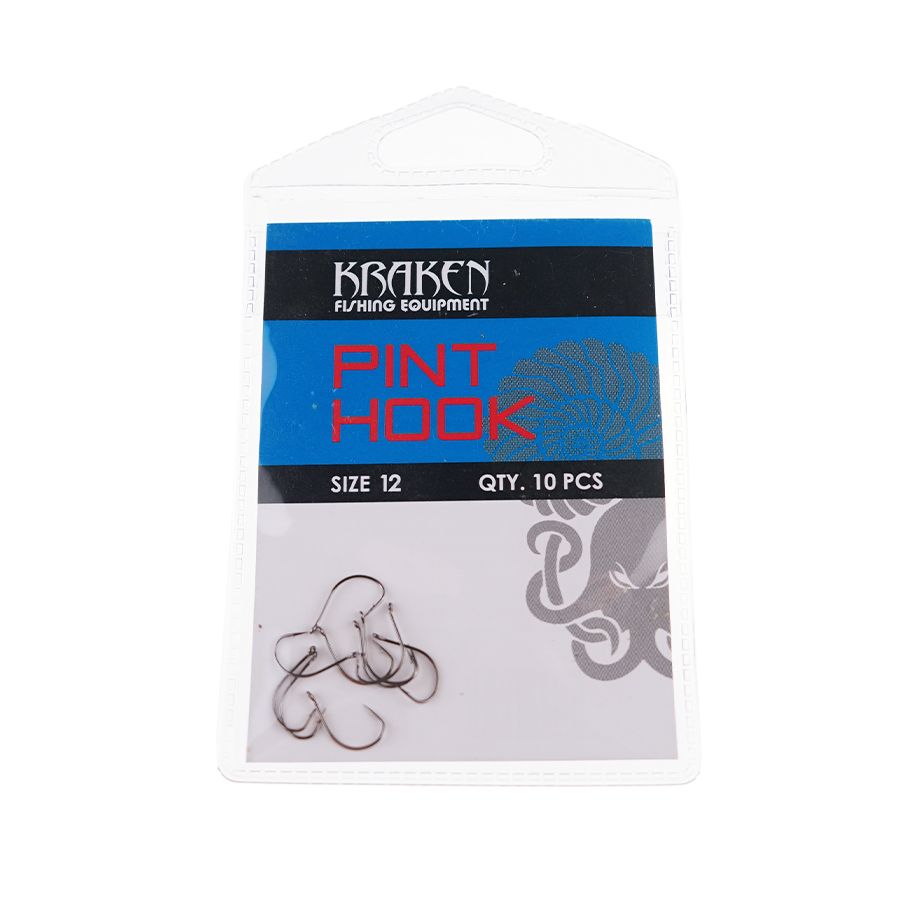 Детальная фотография — Крючки одинарные Kraken Pint Hook №12 (10шт)