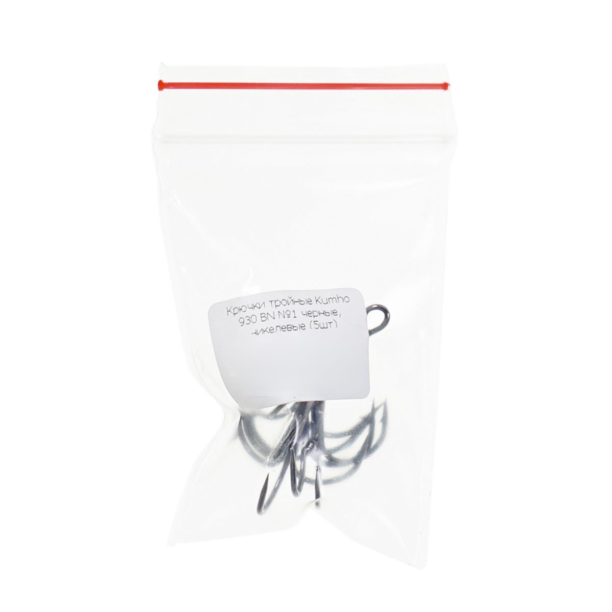 Детальная фотография — Крючки тройные Kumho 930 BN №1 черные, никелевые (5шт)