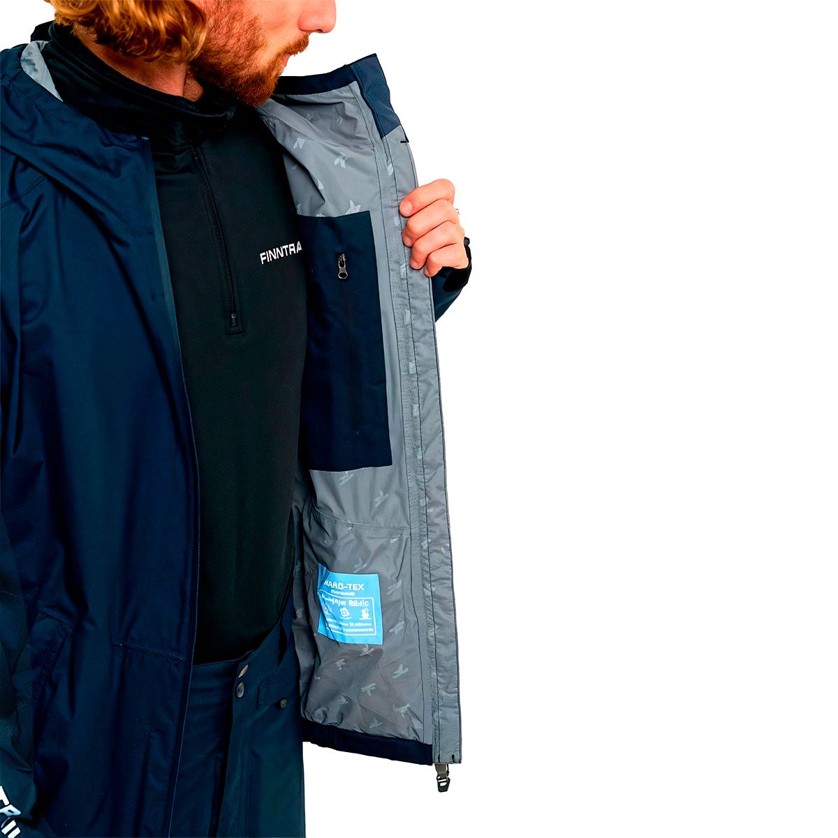 Детальная фотография — Костюм демисезонный Finntrail Outdoor suit DarkGrey 3445 р.L темно-серый