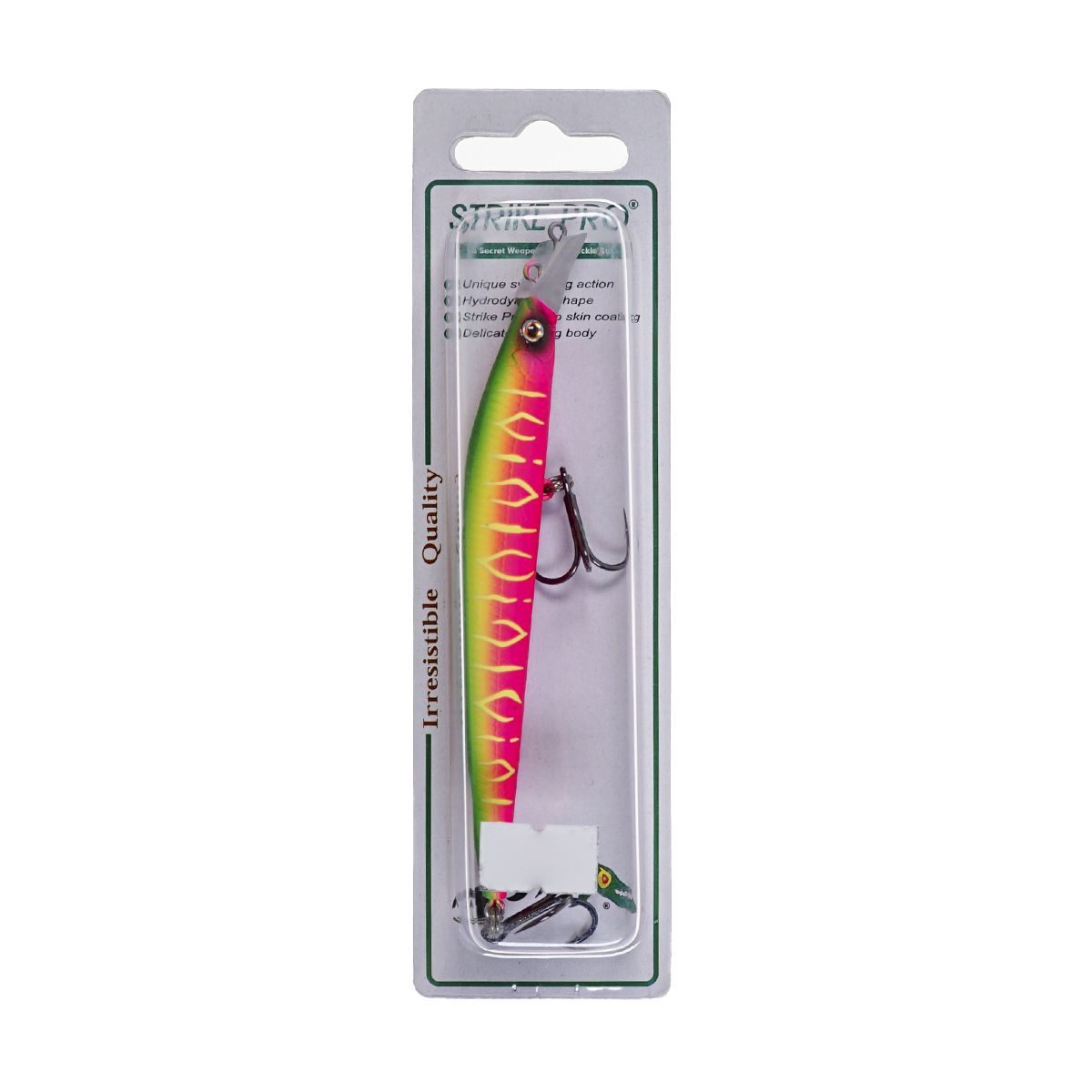 Детальная фотография — Воблер Strike Pro Top Water Minnow 110F плавающий 110мм 10,5гр 0,2м-0,7м цвет A230S (Watermelon Mat Tiger) (JL-166F#A230S)
