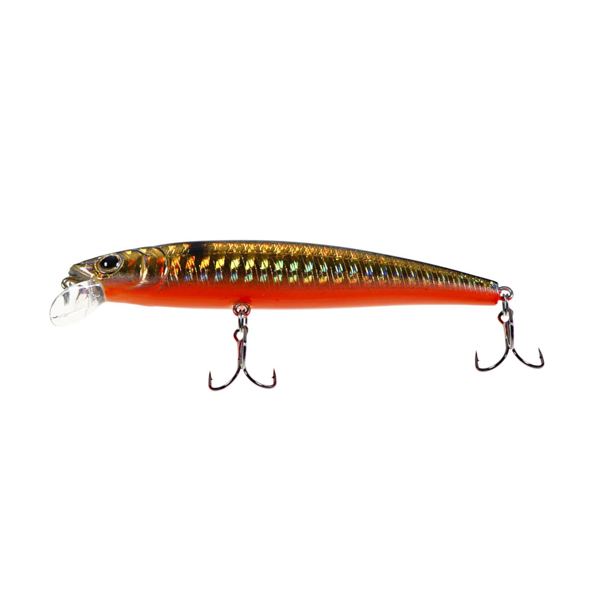Детальная фотография — Воблер Strike Pro Arc Minnow 90SP нейтральный 90мм 9гр 0,5м-1м цвет 613-713 (Black Back Smoked OB) (JL-120-SP#613-713)