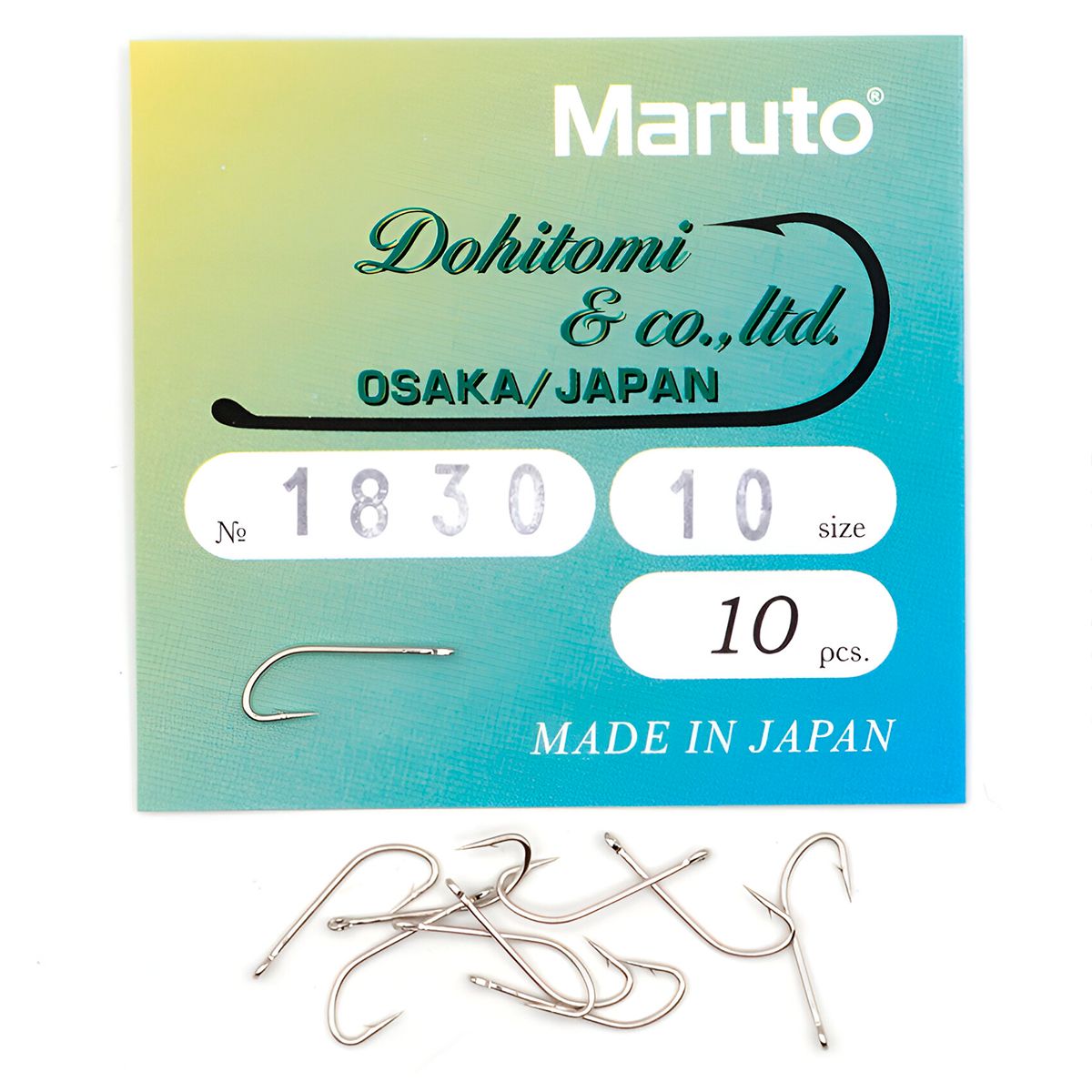 Детальная фотография — Крючки одинарные Maruto 1830 Ni №10 (10шт)