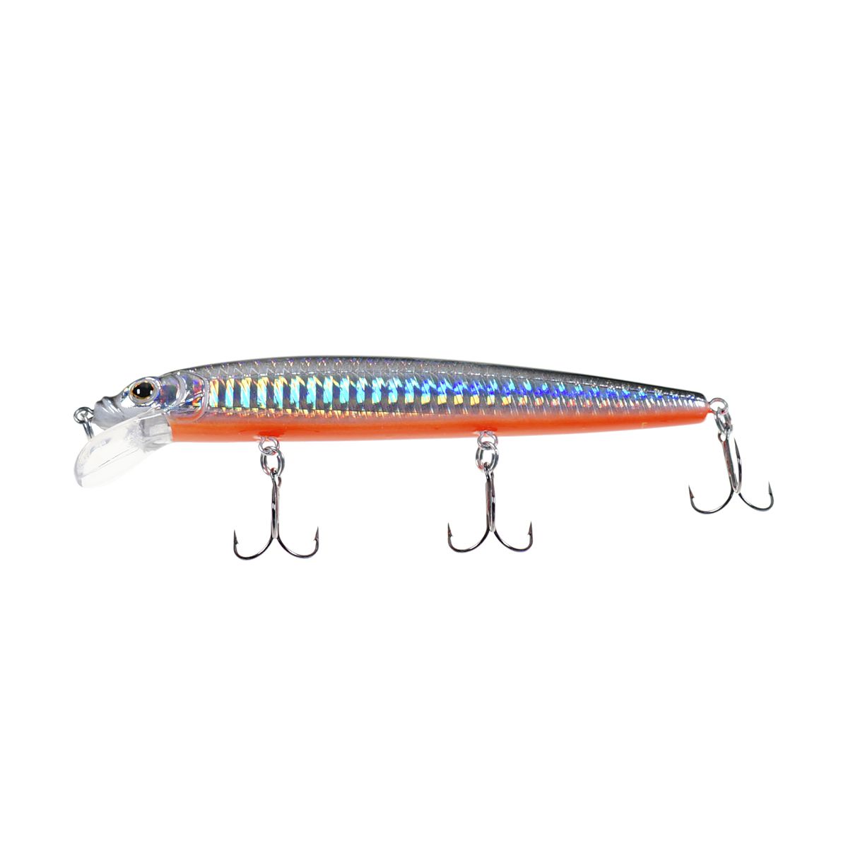 Детальная фотография — Воблер Strike Pro Alpha Minnow 115 плавающий 115мм 12гр 0,6м-1,6м цвет A70-713 (Black Silver OB) (EG-033F#A70-713)