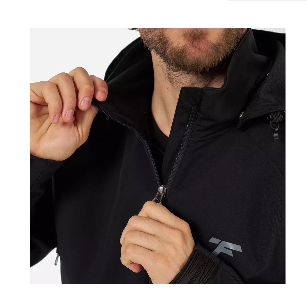 Детальная фотография — Куртка демисезонная Finntrail Tactic Graphite 1323 (SoftShell) р.L черная