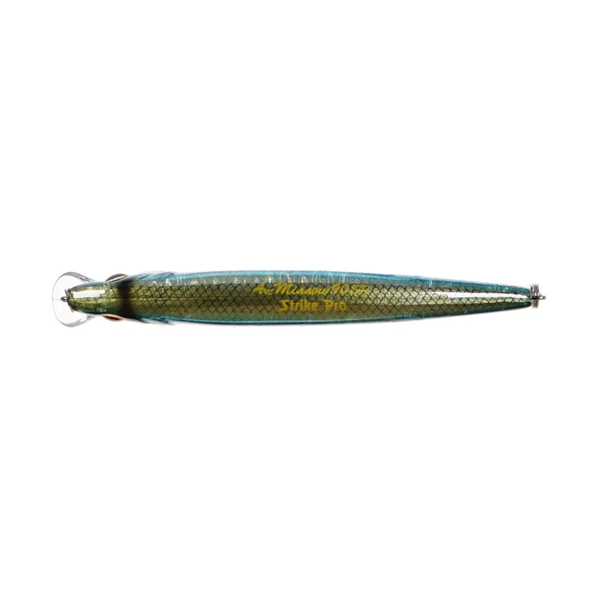 Детальная фотография — Воблер Strike Pro Arc Minnow 90SP нейтральный 90мм 9гр 0,5м-1м цвет A210-SBO-RP (Rainbow Ghost Wakasagi) (JL-120-SP#A210-SBO-RP)