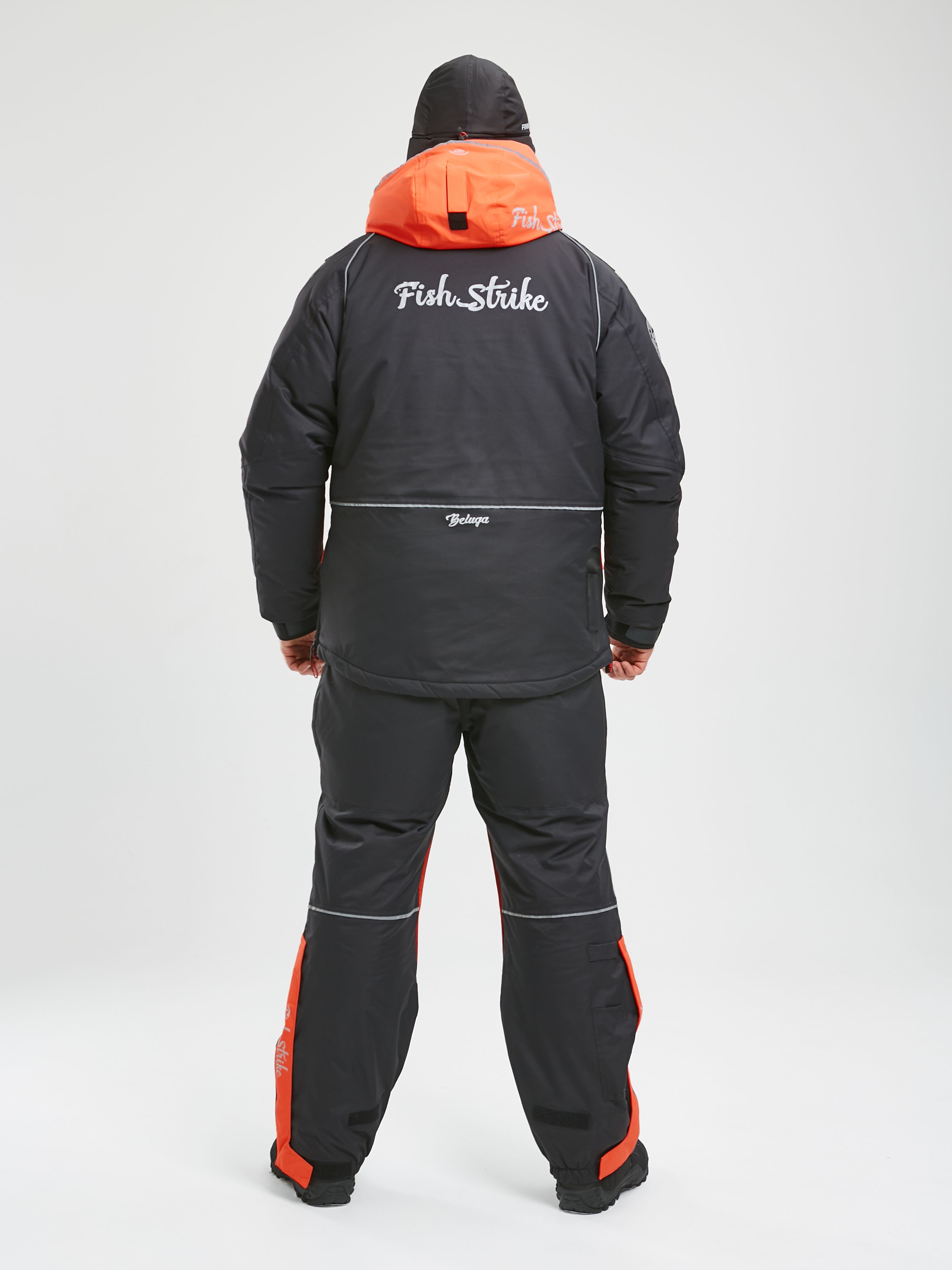 Детальная фотография — Костюм зимний Fish Strike Белуга р.56-58 черный, красный (до -45°С)