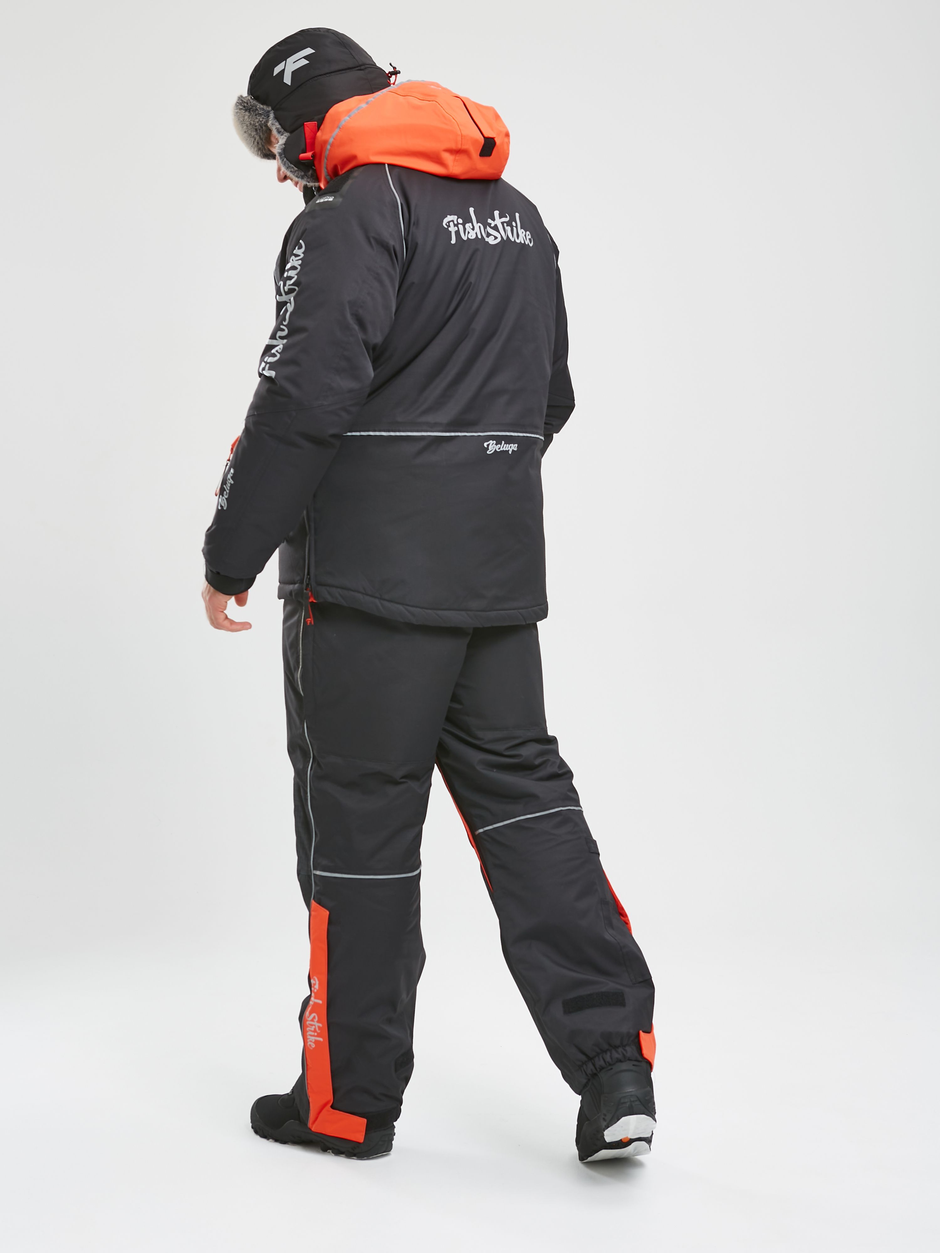 Детальная фотография — Костюм зимний Fish Strike Белуга р.56-58 черный, красный (до -45°С)