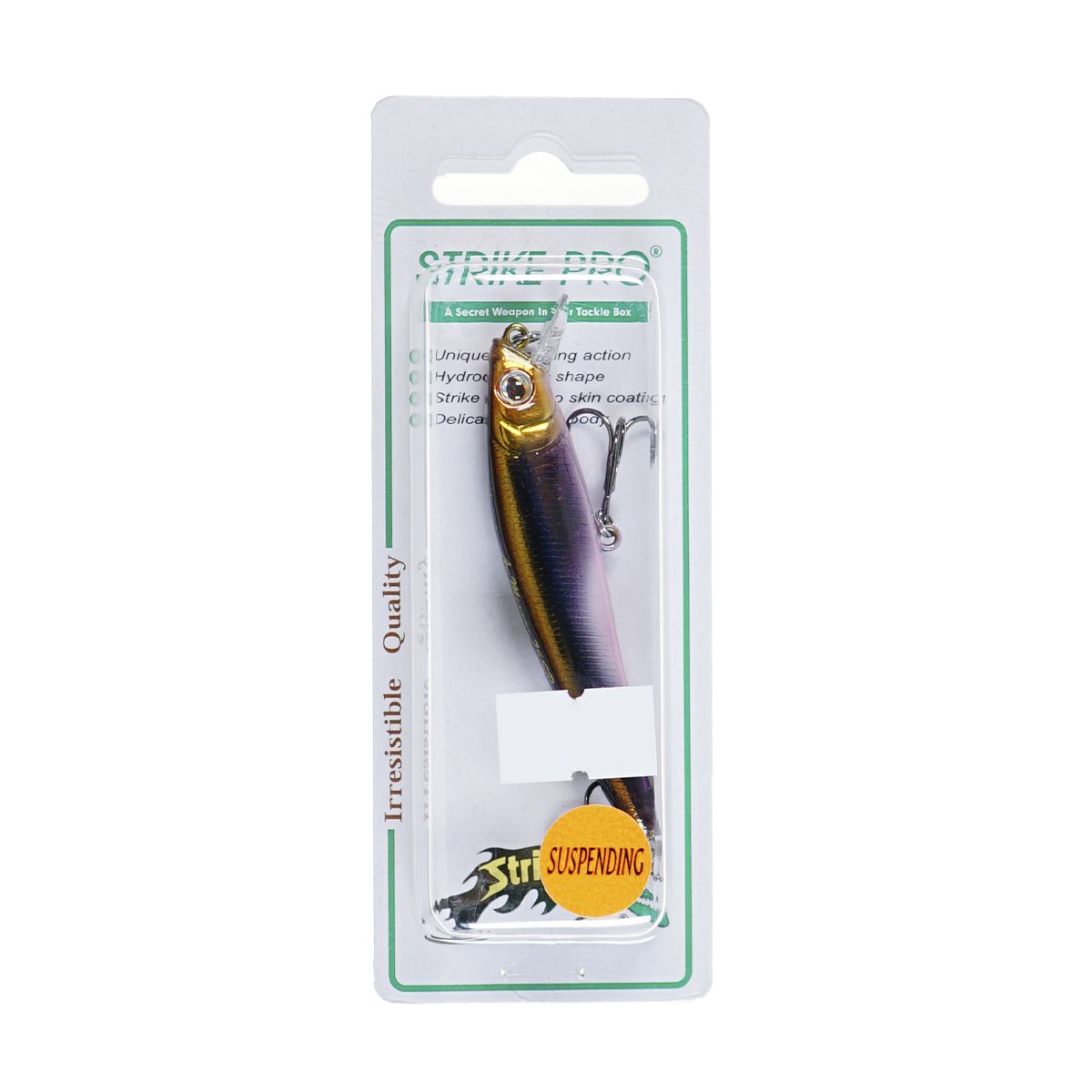 Детальная фотография — Воблер Strike Pro Arc Minnow 75SP нейтральный 75мм 5,5гр 0,4м-0,8м цвет A266G (JL-119-SP#A266G)