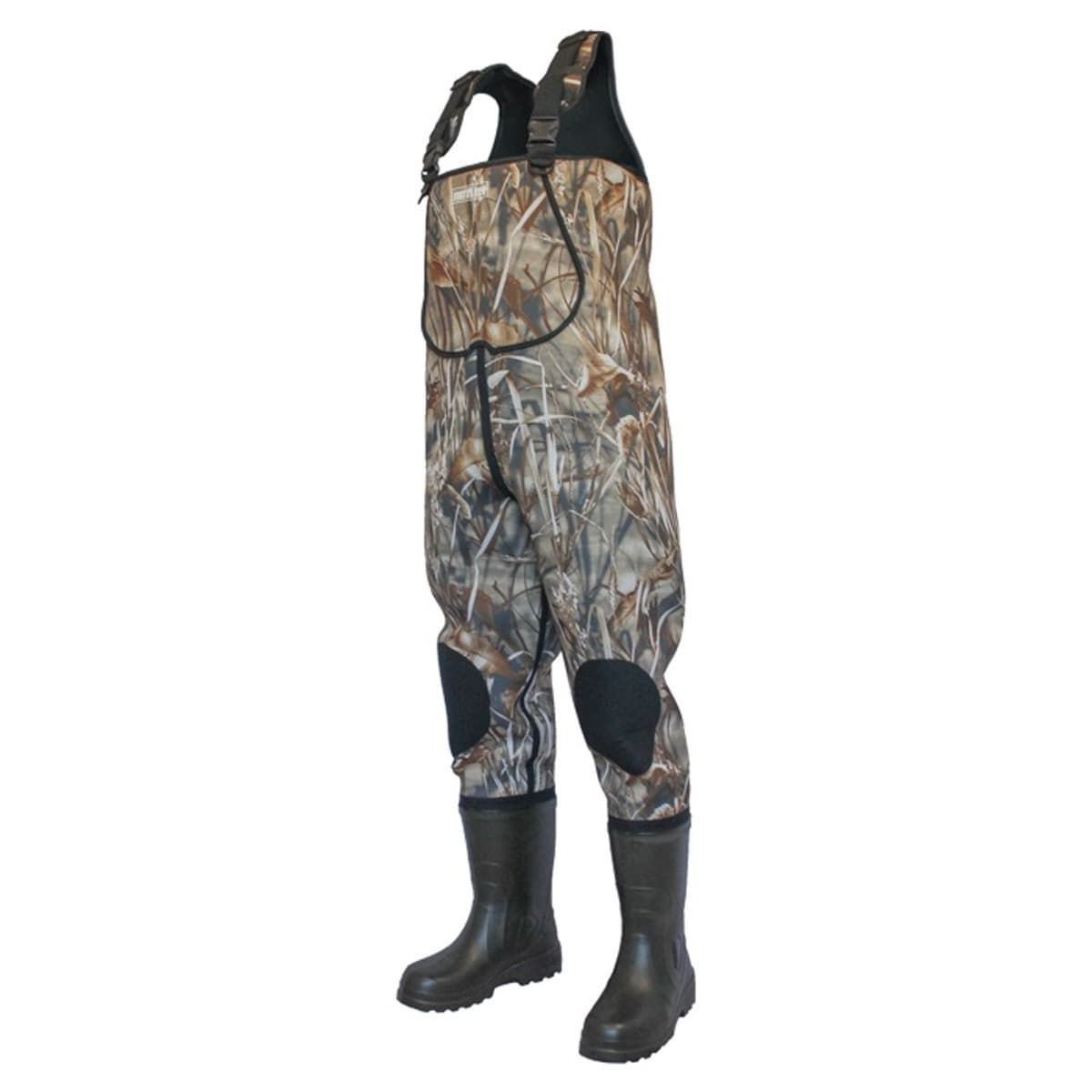 Детальная фотография — Полукомбинезон рыбацкий неопреновый FortMen Святогор с сапогами (ЭВА) р.45(56-58) дуб (34(СЕ)1500НПРКамо)