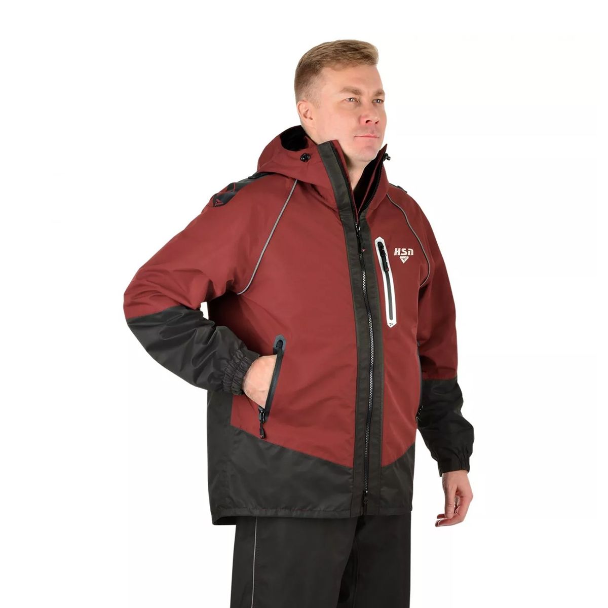Детальная фотография — Костюм демисезонный HSN River (Hardguard) р.56-58 рост 182 махагон (до 0°C)