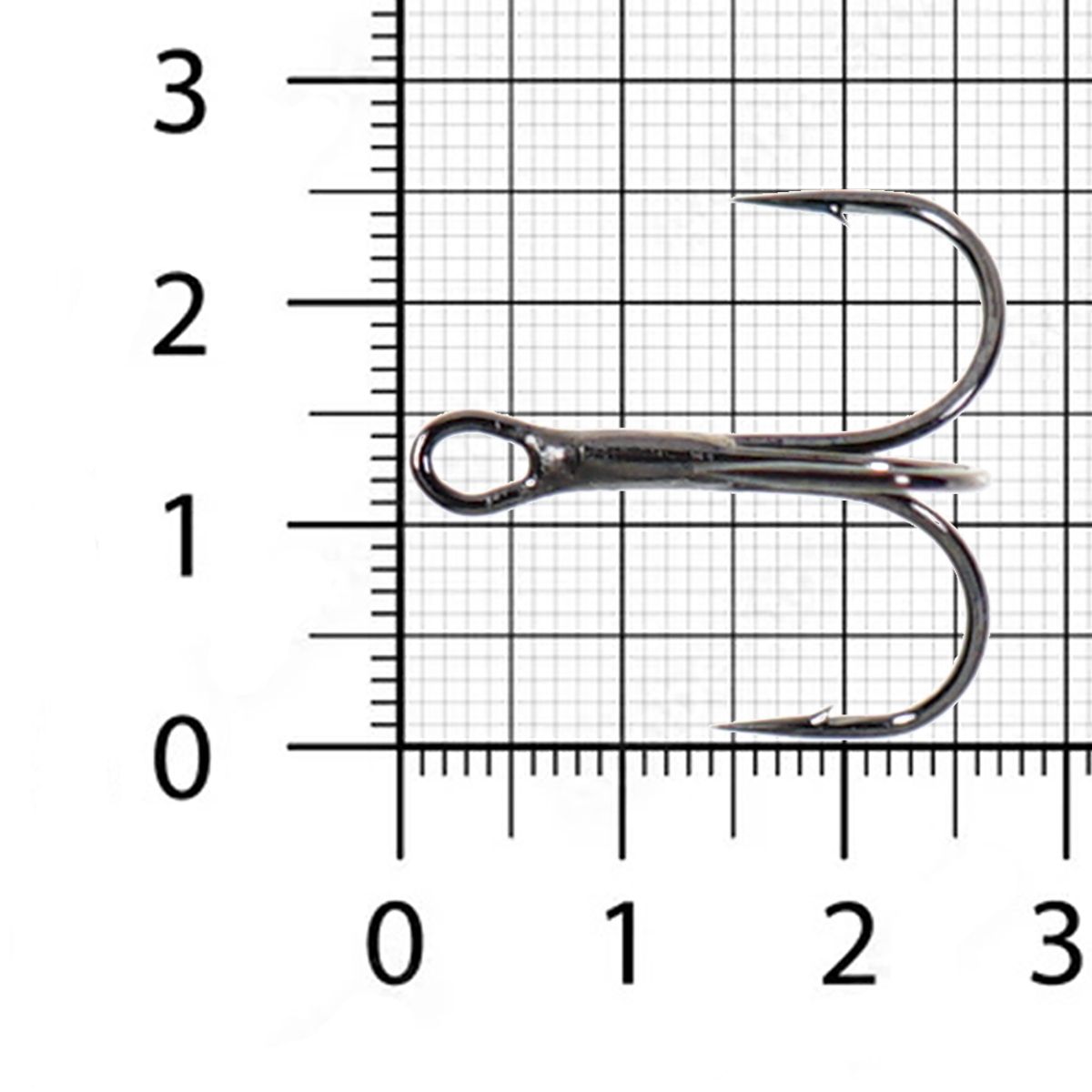 Детальная фотография — Крючки тройные Kumho 930 BN №2 черные, никелевые (5шт)
