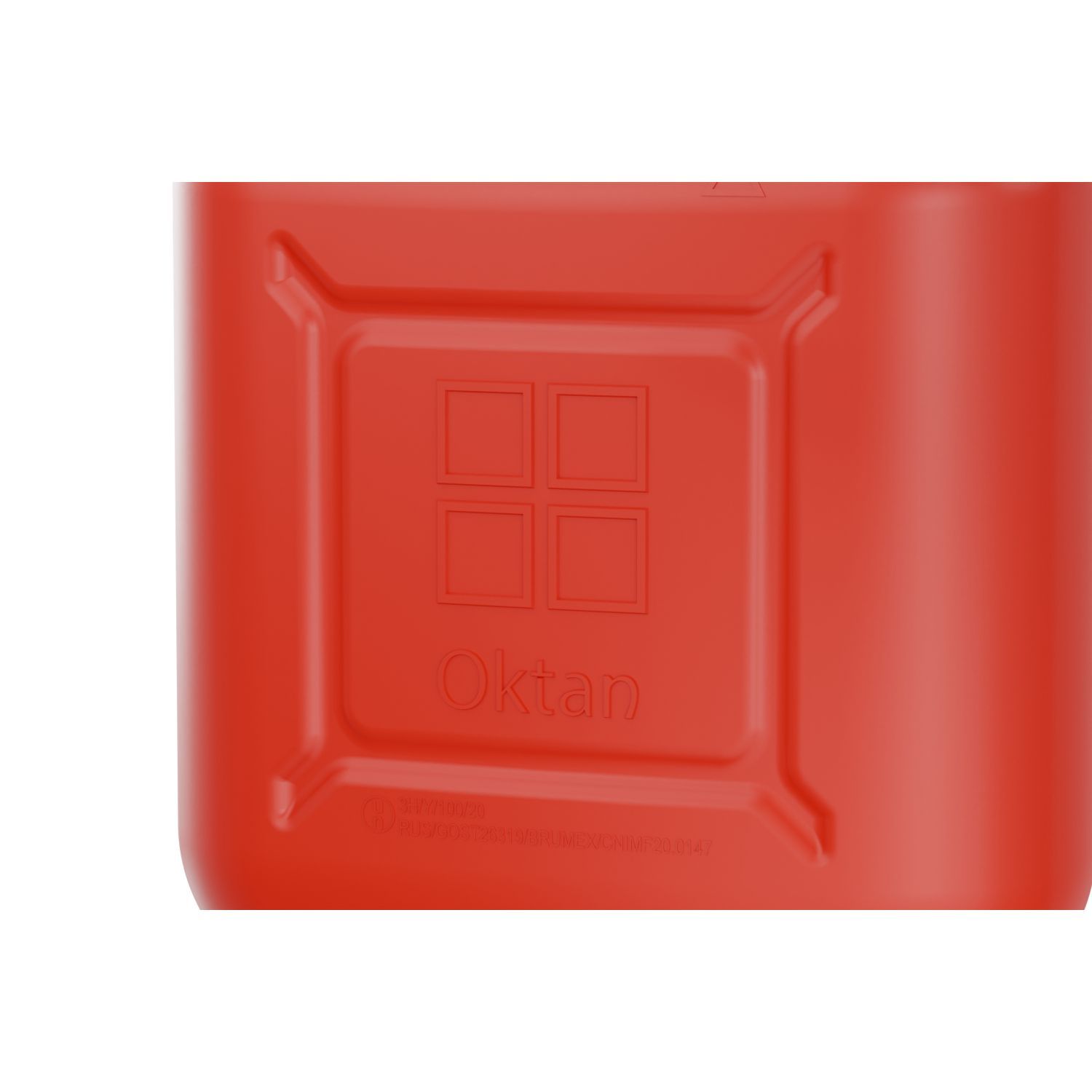 Детальная фотография — Канистра Oktan 25л пластик, ГСМ красная