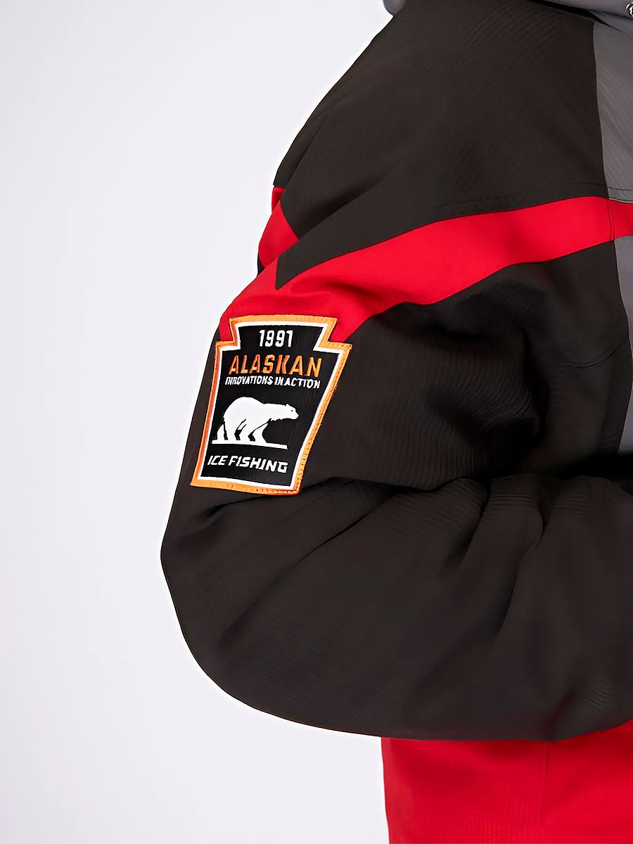 Детальная фотография — Костюм зимний Alaskan New Polar M11 р.XL красный, серый, черный (до -40°С)