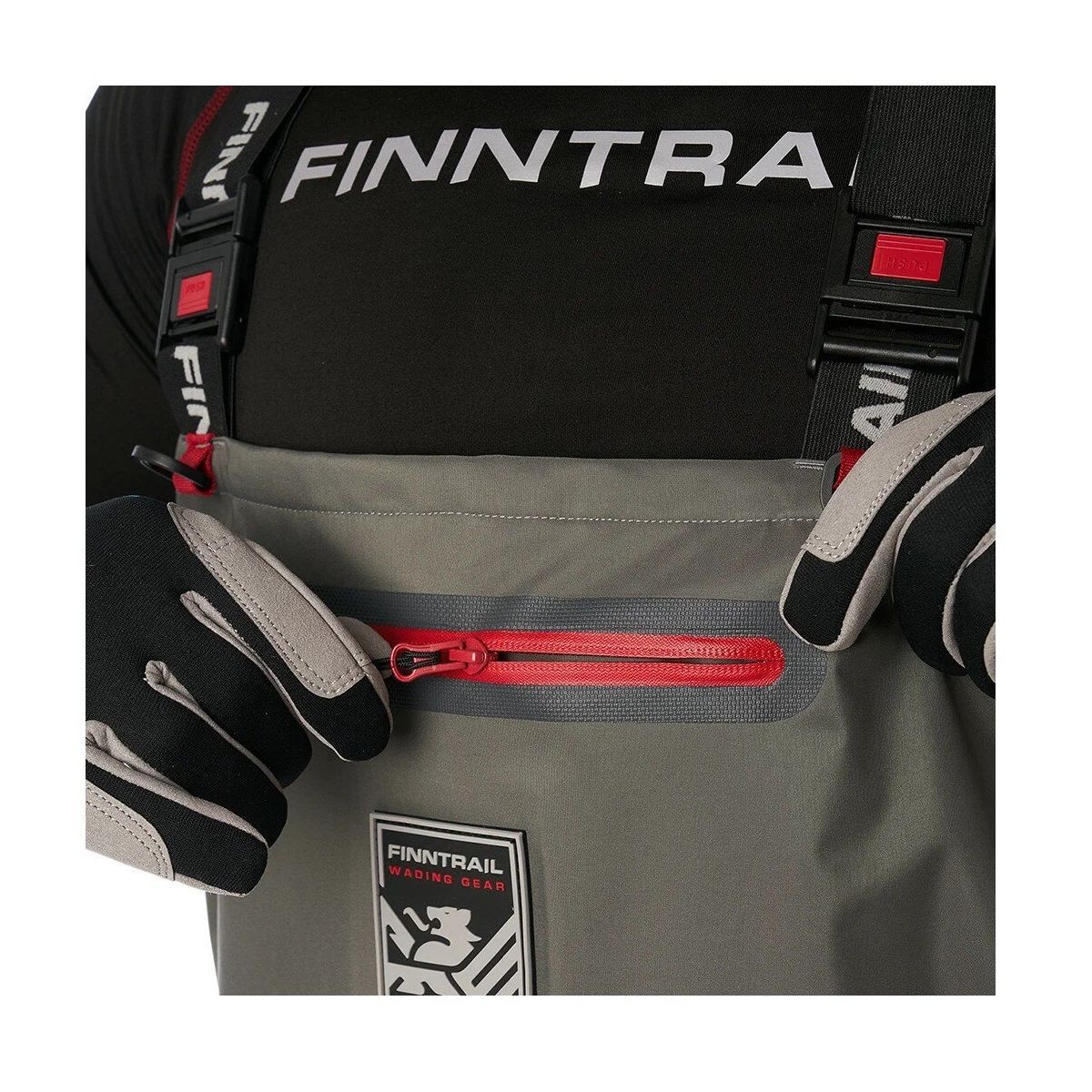 Детальная фотография — Вейдерсы Finntrail Wademan Khaki 1524 р.XLK хаки