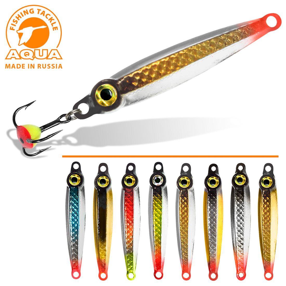 Детальная фотография — Блесна зимняя Aqua Онега 8гр цвет 07