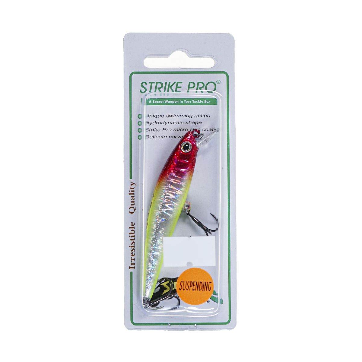 Детальная фотография — Воблер Strike Pro Arc Minnow 75SP нейтральный 75мм 5,5гр 0,4м-0,8м цвет X10-SBO (Clown Silver) (JL-119-SP#X10-SBO)