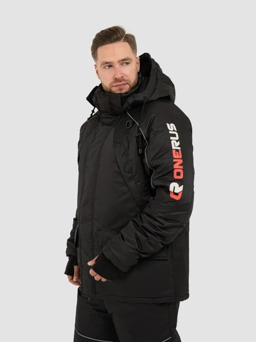 Детальная фотография — Костюм зимний Onerus Фишер NEW плавающий (таслан) р.52-54 рост 182-188 черный (до -45°С)