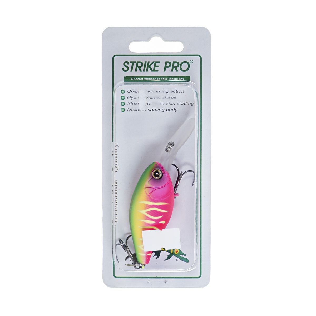 Детальная фотография — Воблер Strike Pro Cranky-X Deep 60 плавающий 60мм 16гр 1,5м-3м цвет A230S (Watermelon Mat Tiger) (EG-168L#A230S)
