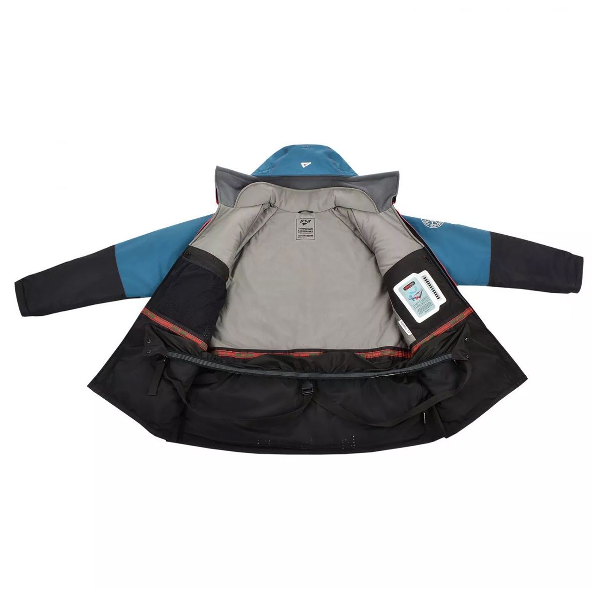 Детальная фотография — Костюм зимний HSN Rescuer VII Comfort плавающий (Hardguard) р.50-52 рост 182 бирюзовый (до -45°С)